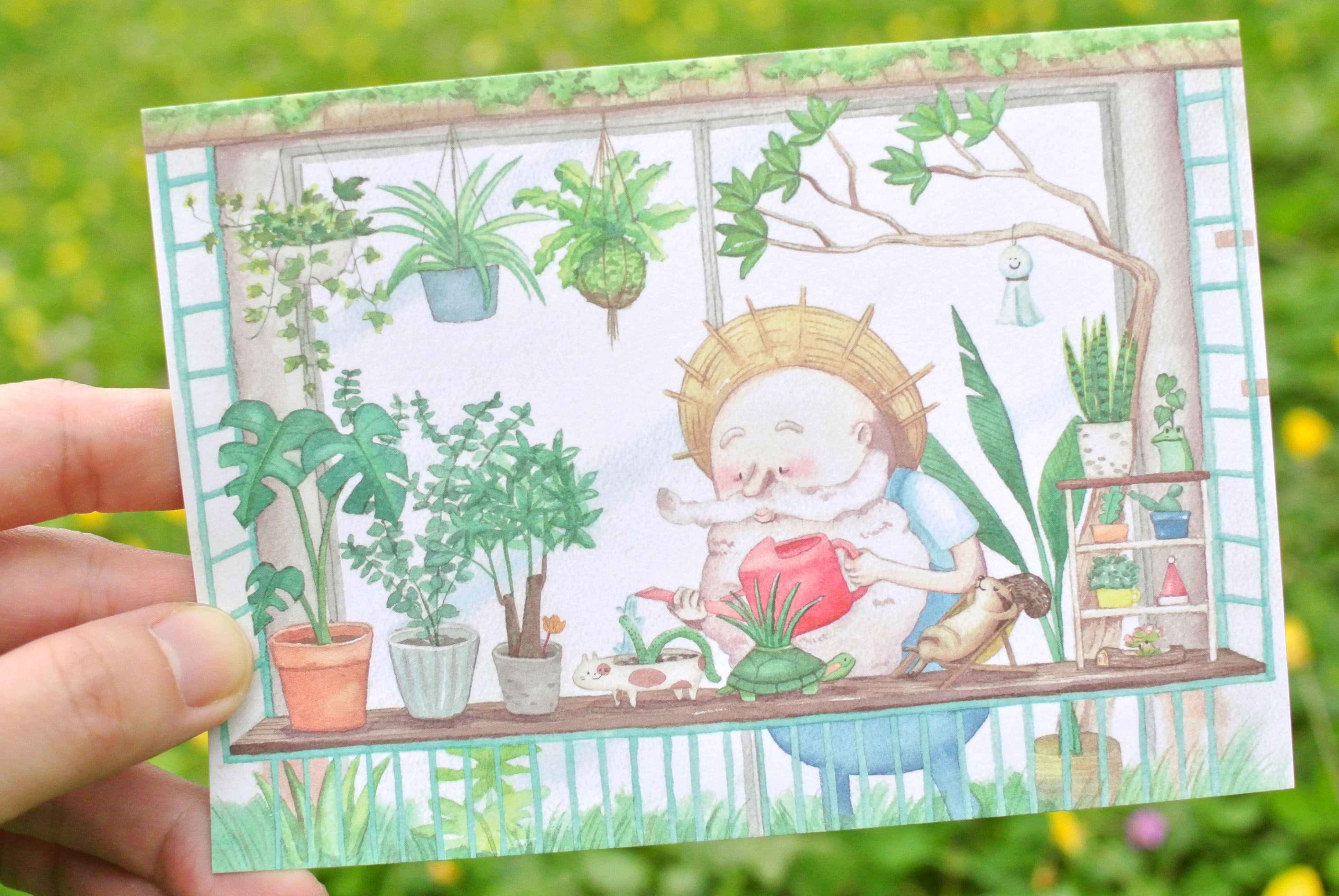 明信片 | 綠色陽台