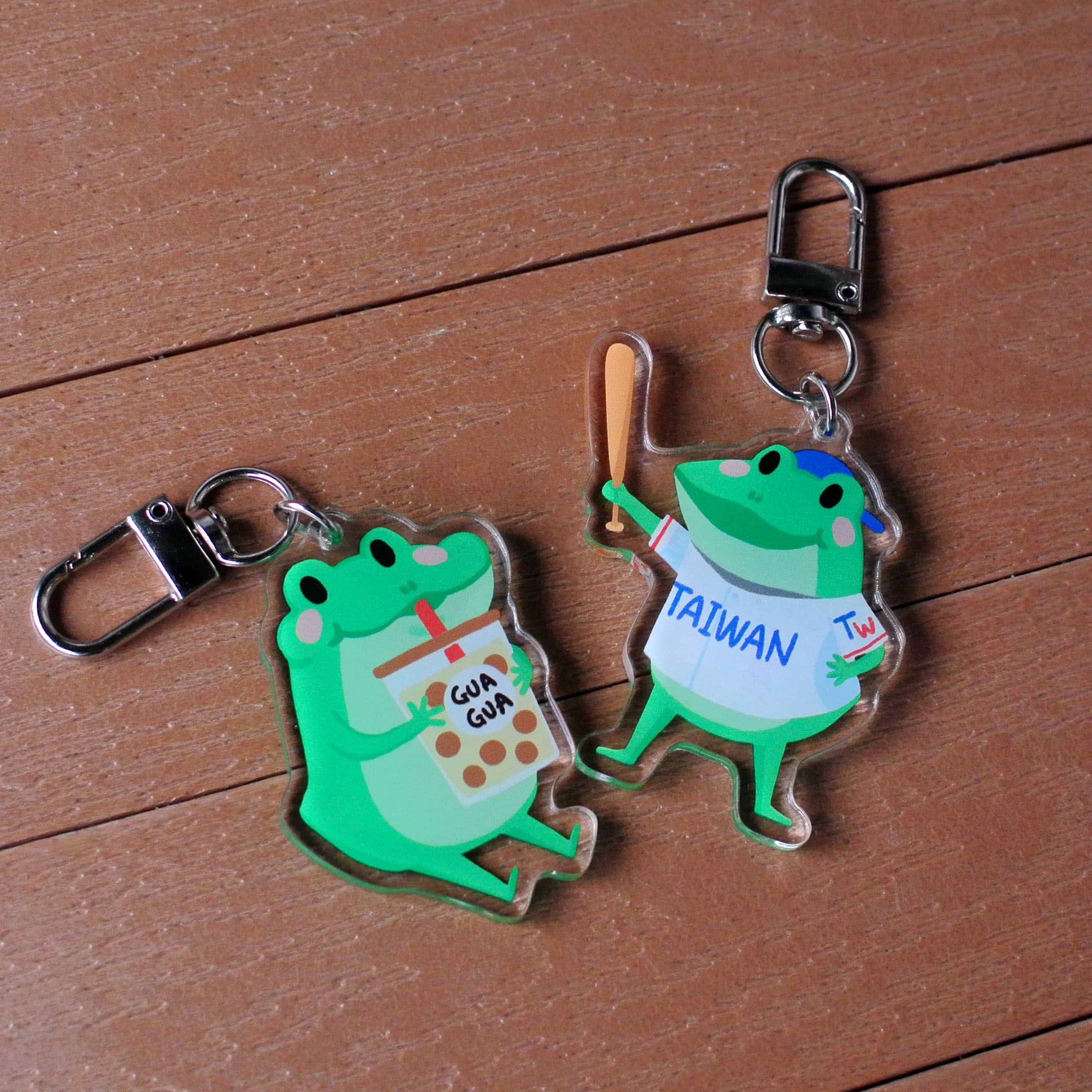 壓克力鑰匙圈 | 台灣呱呱-2款設計 | 雙面印刷