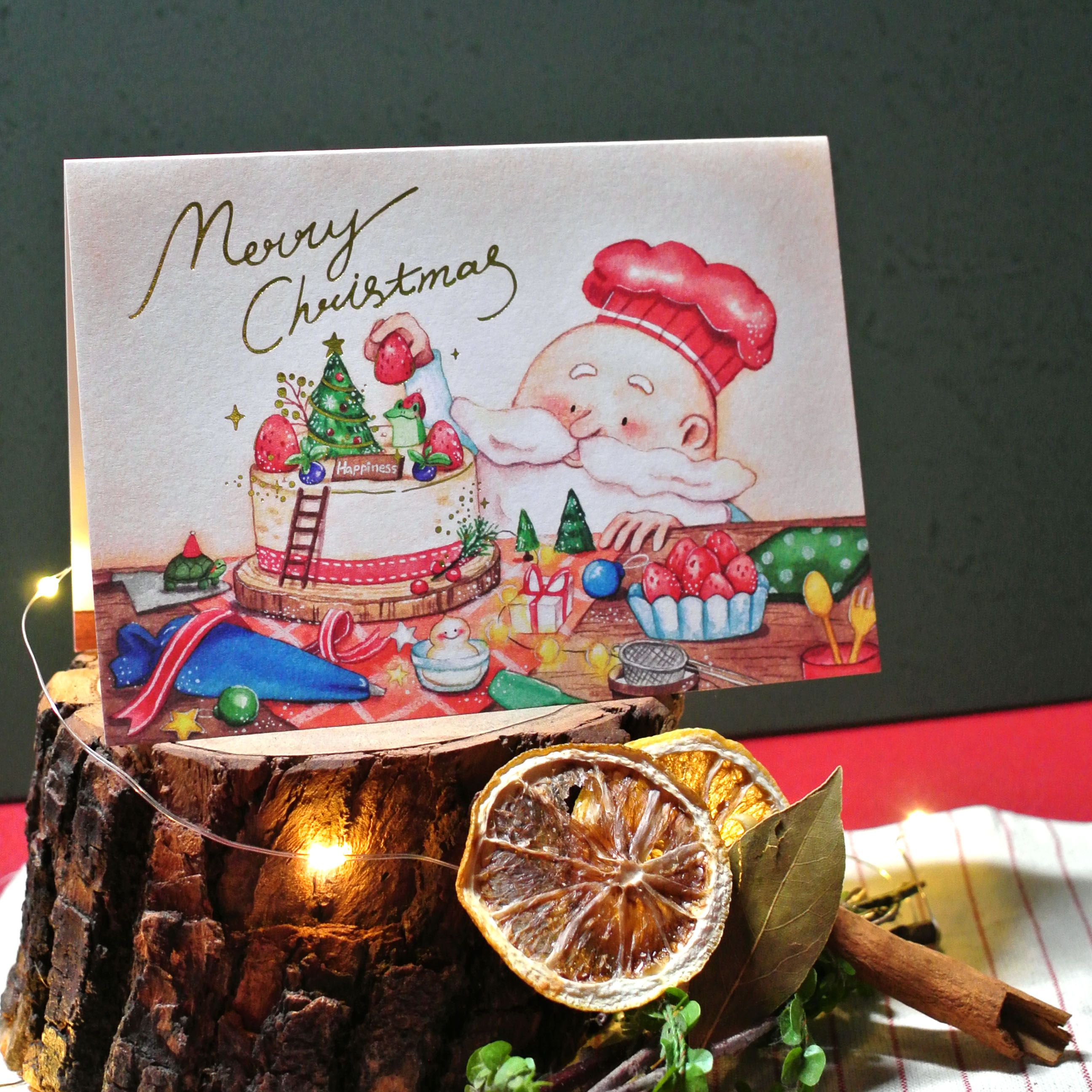 聖誕卡片| 聖誕蛋糕