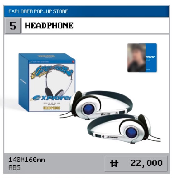 快閃店周邊/耳機含小卡1張（韓幣22000）