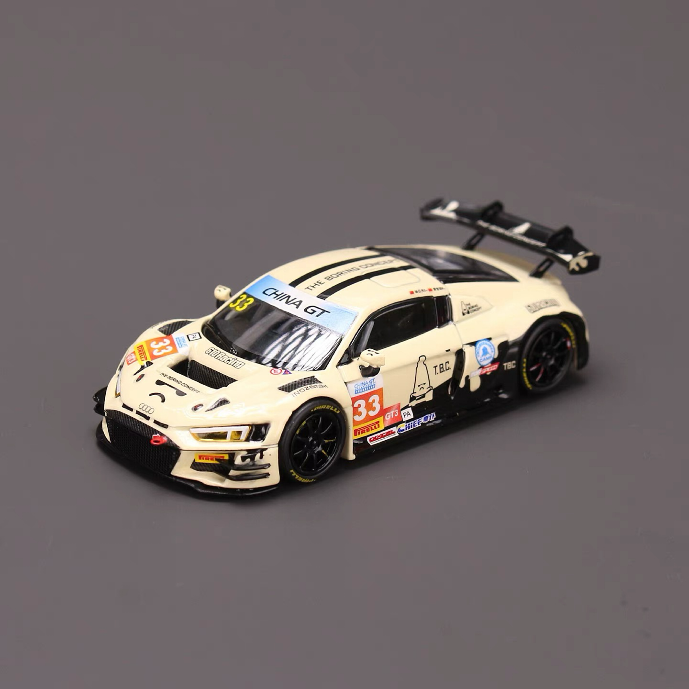 KILOworks 1:64 TBC奧迪 R8 LMS GT3 EVO 合金汽車模型收藏