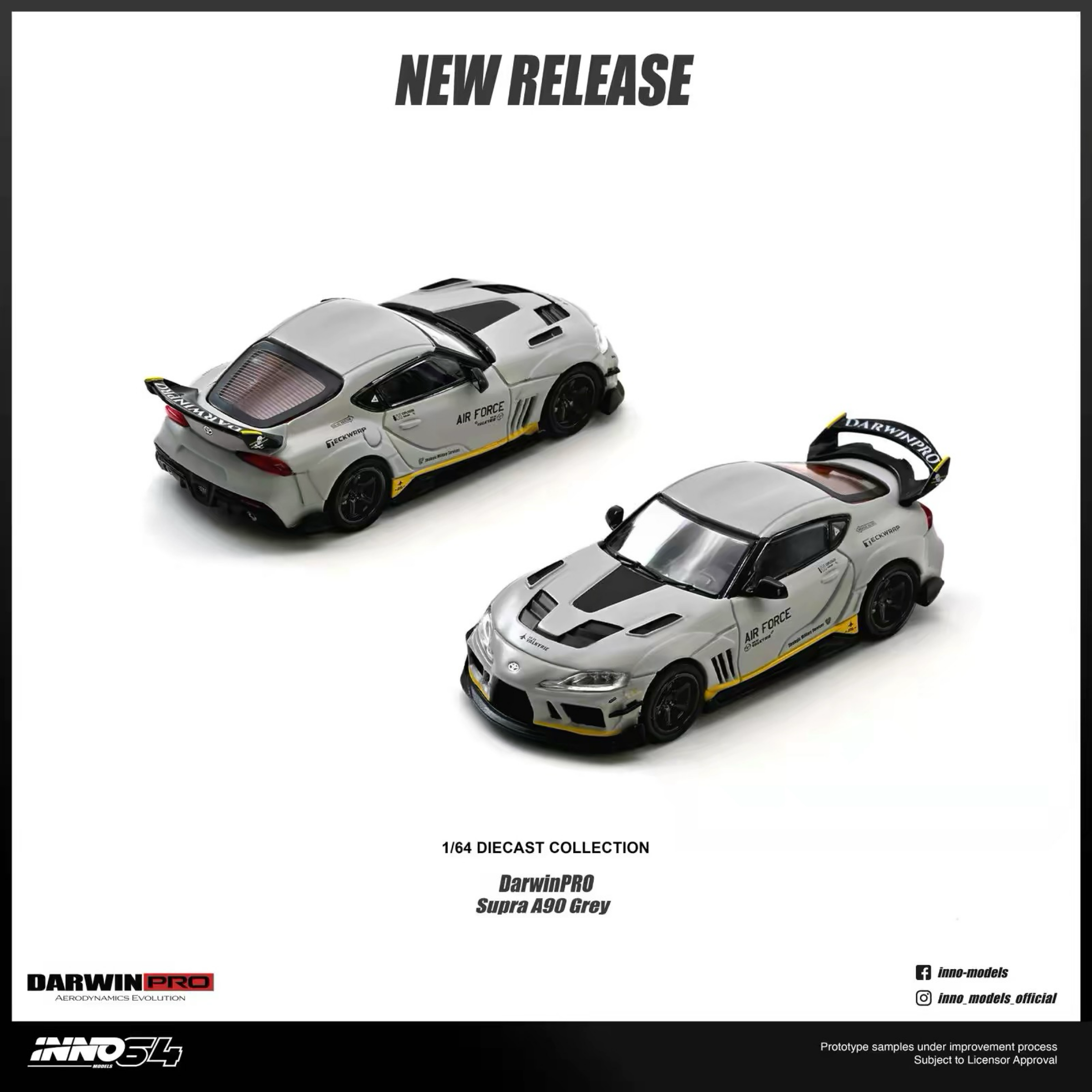 INNO1:64 豐田 SUPRA  A90 DarwinPRO達爾文日野合金汽車模型