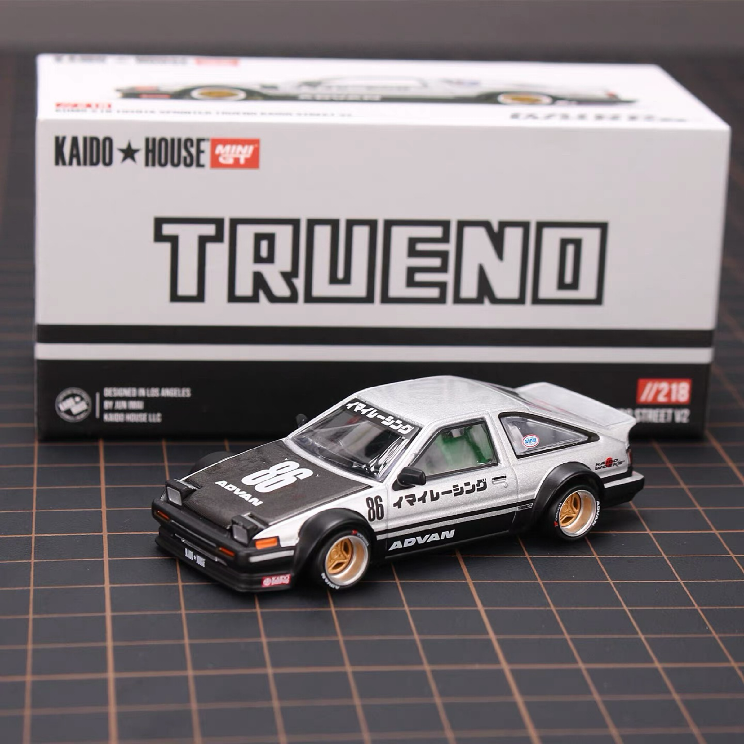 KAIDOHOUSE+MINIGT 1:64Toyota AE86 V2合金汽車模型擺件收藏