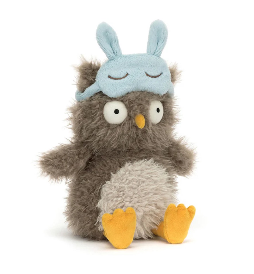 🇺🇸美國代購 台灣出貨✈️ Jellycat 眼罩貓頭鷹小娃娃｜保證正品/不正可退｜
