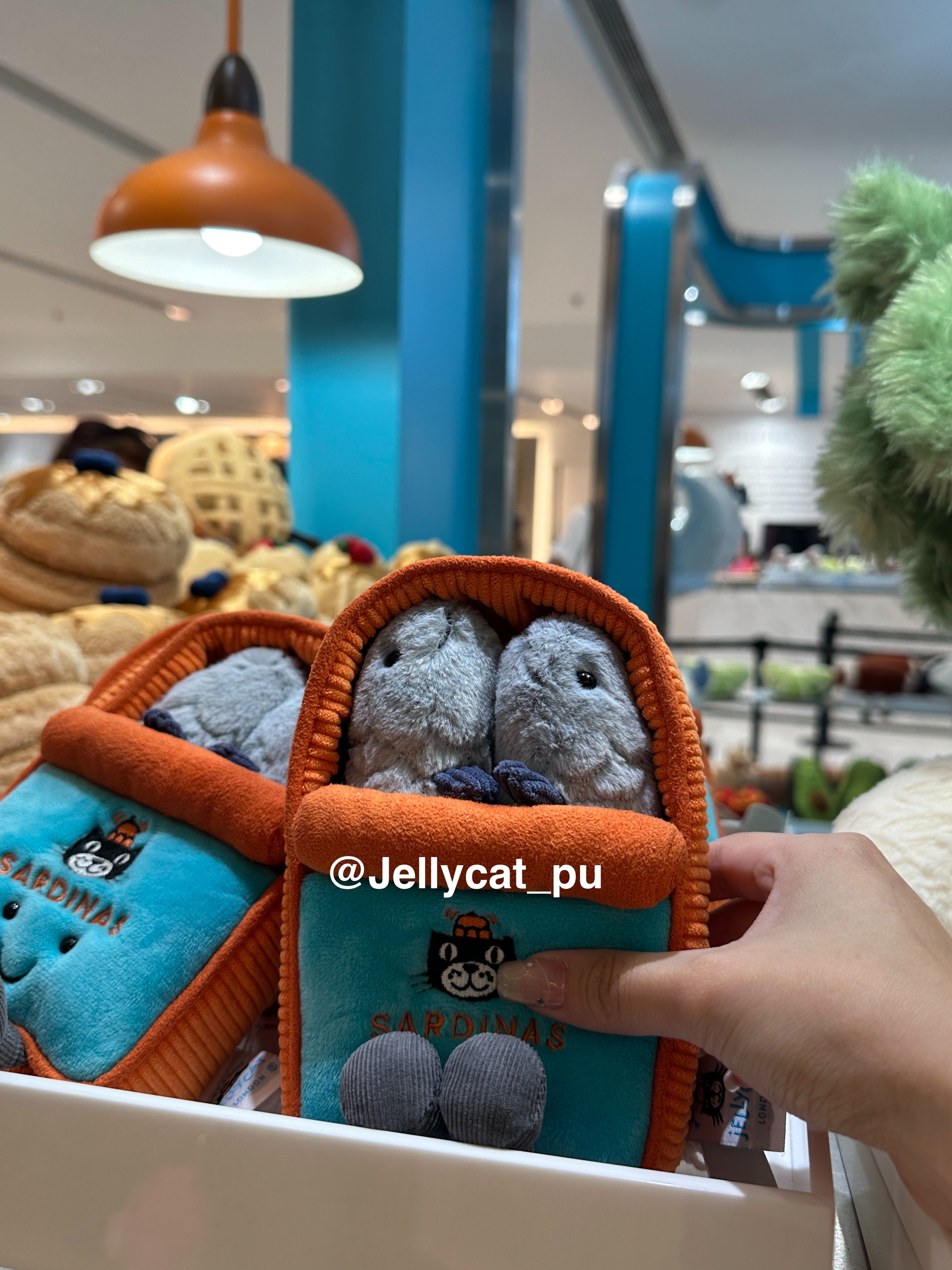 🇺🇸美國代購 台灣出貨✈️ Jellycat 沙丁魚罐頭｜保證正品/不正可退｜照片為本賣場實拍