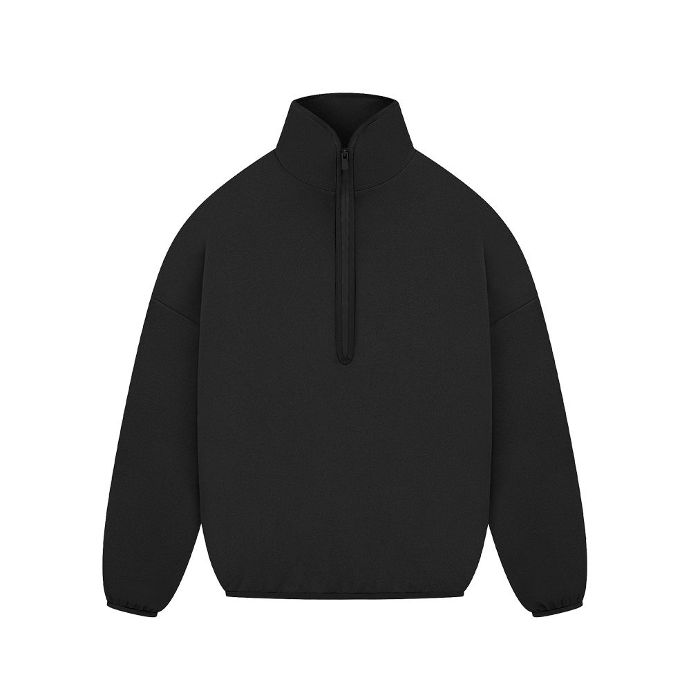 Adidas x Fear of God Athletics Half Zip Black 半拉鍊衛衣 黑 IS5318