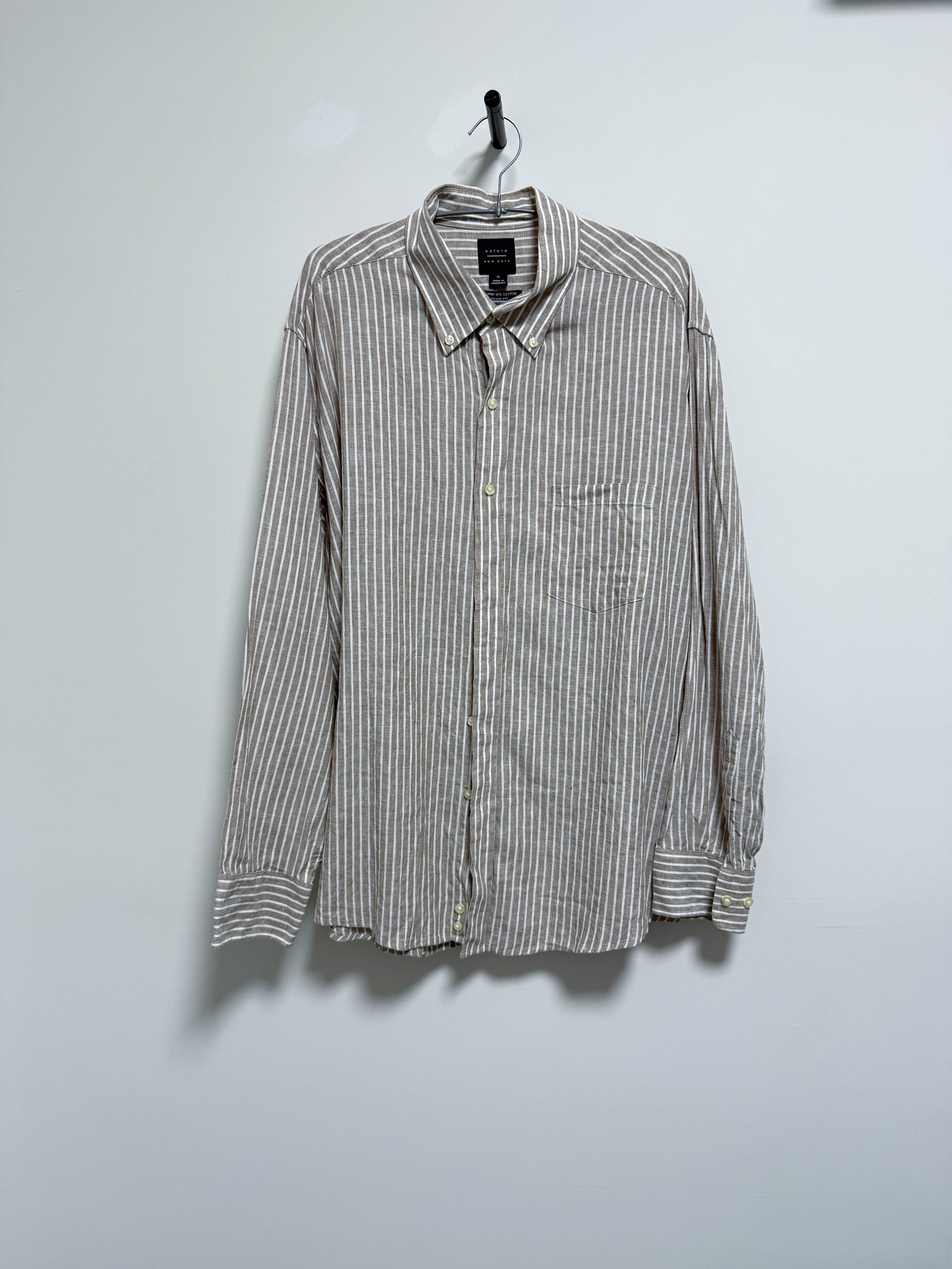 oxford new york 上班襯衫 棉麻襯衫 男款襯衫