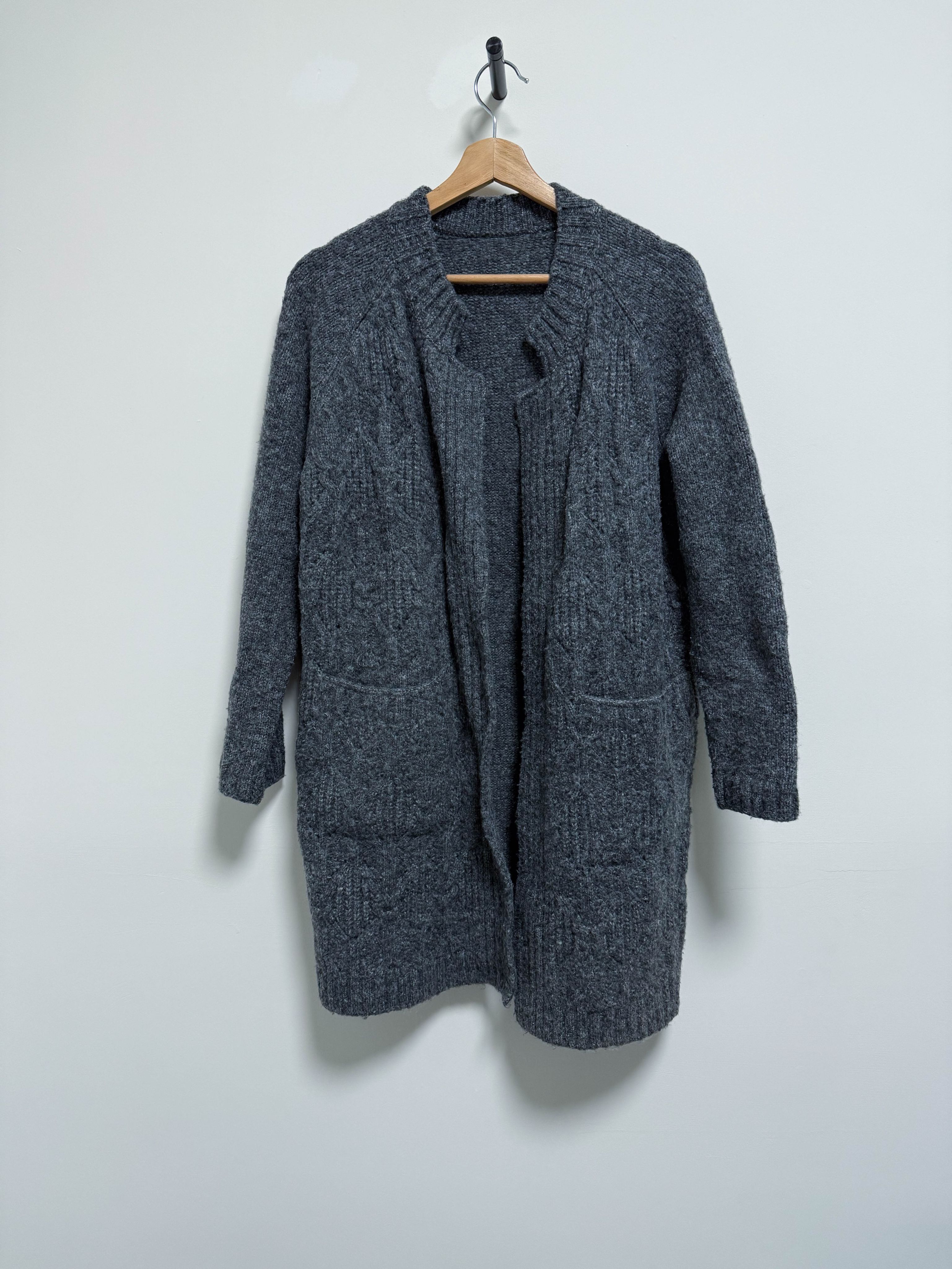 韓國購入 厚毛衣 毛衣外套 長版毛衣外套