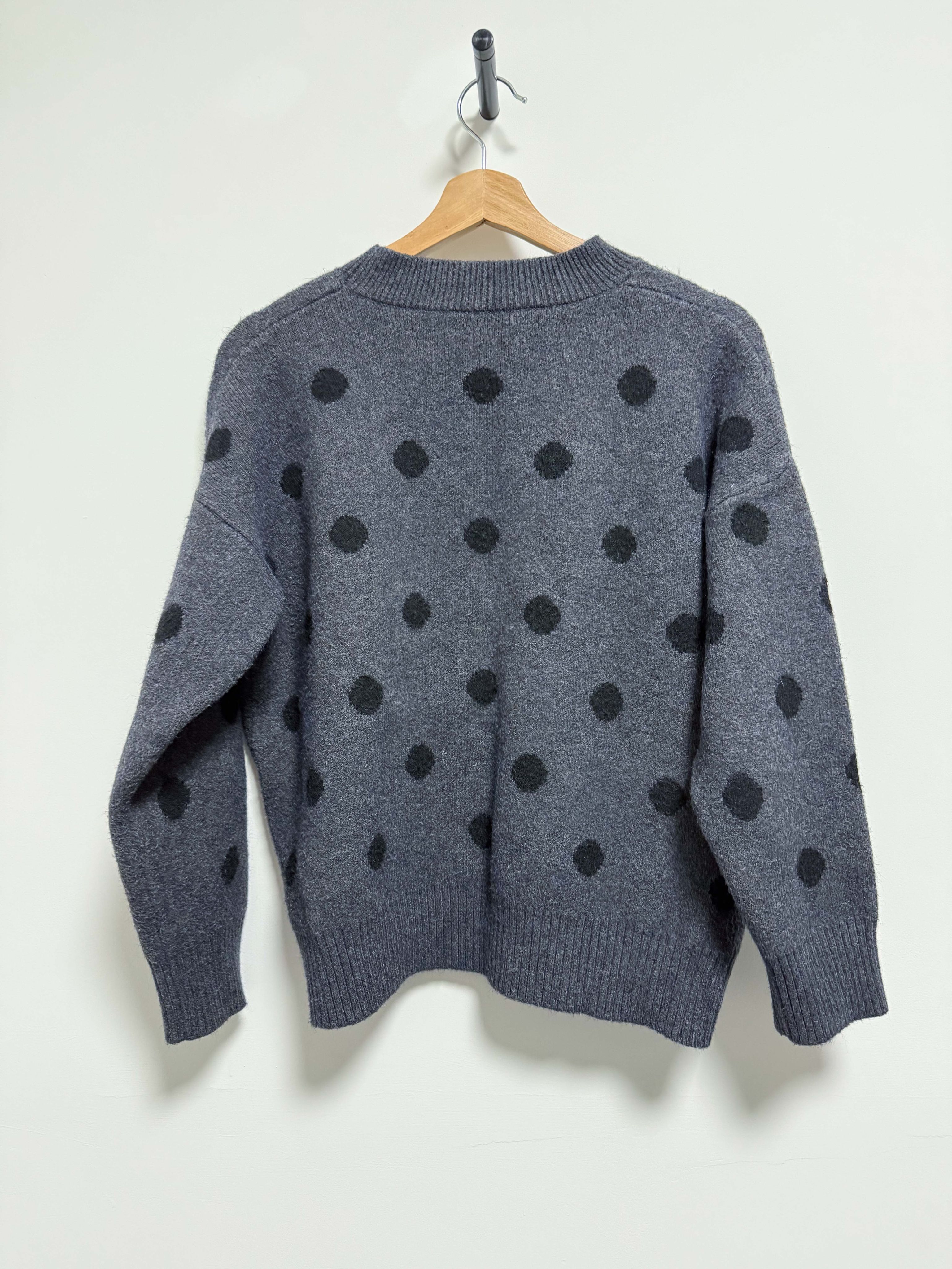 古著！醜毛衣 圓點毛衣 點點毛衣 羊毛衣