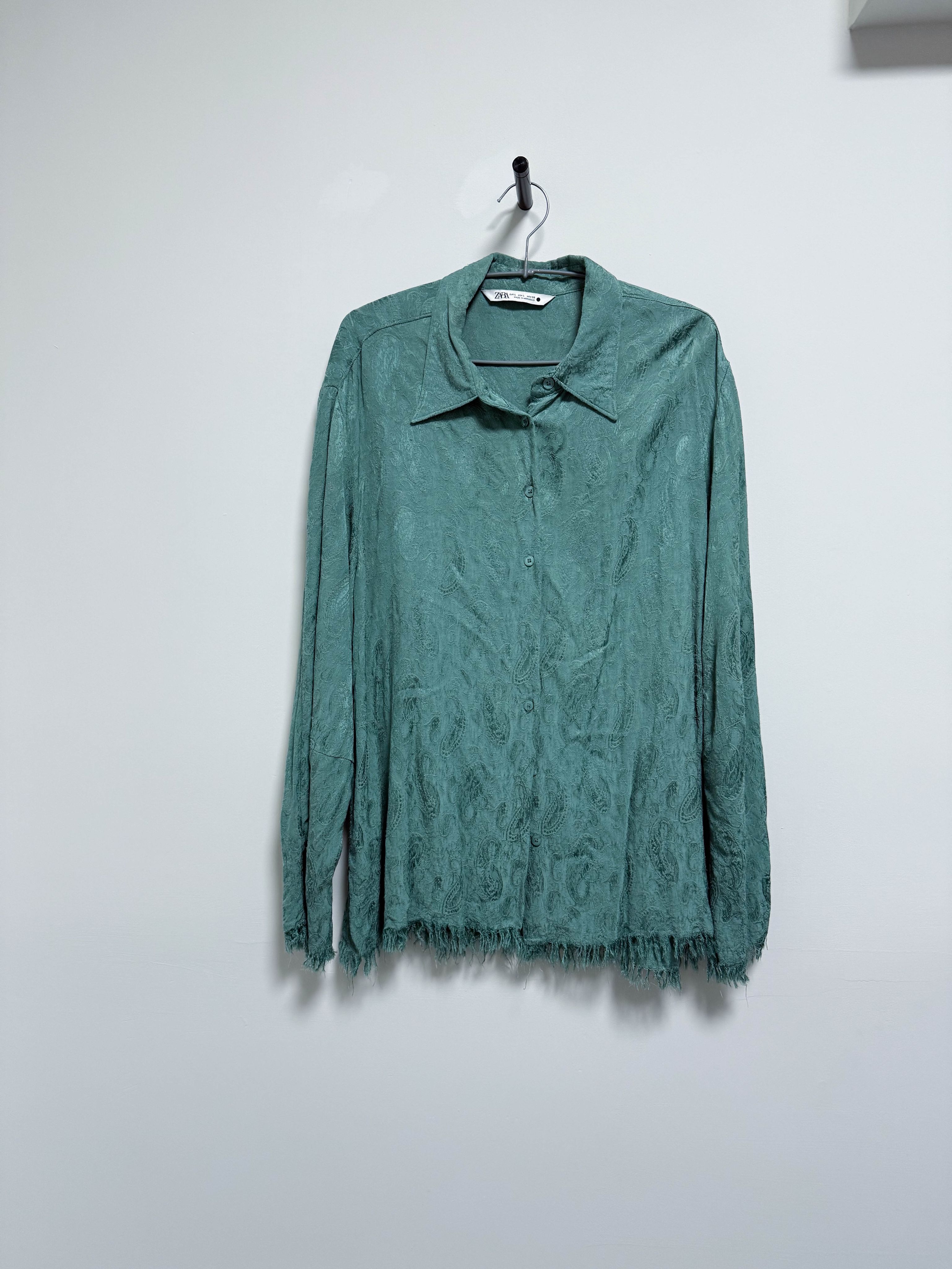 zara！襯衫 變形蟲襯衫 嬉皮風 波希米亞風 流蘇