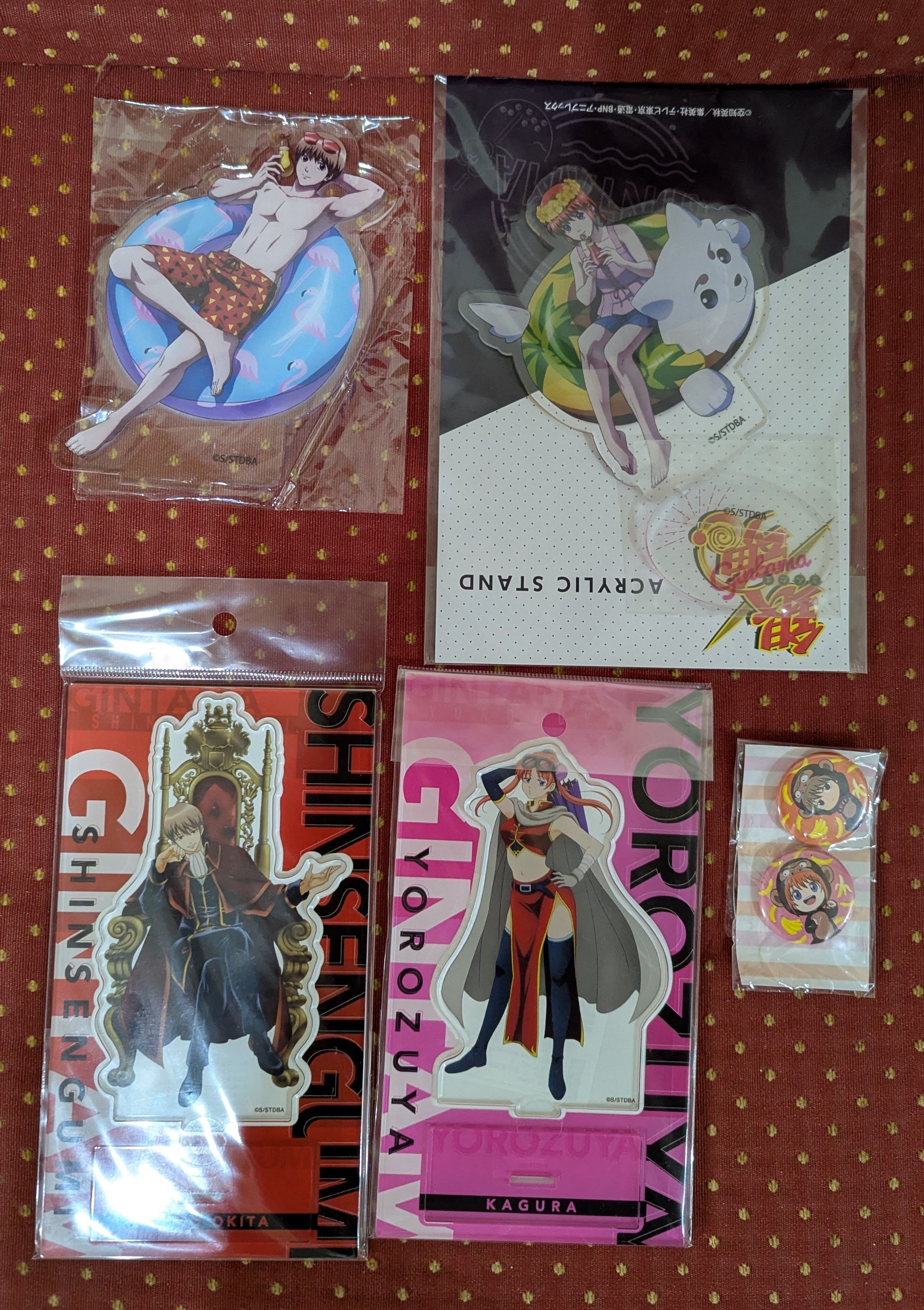 【銀魂】沖神 周邊商品 立牌 貼紙 徽章 一番賞 公仔