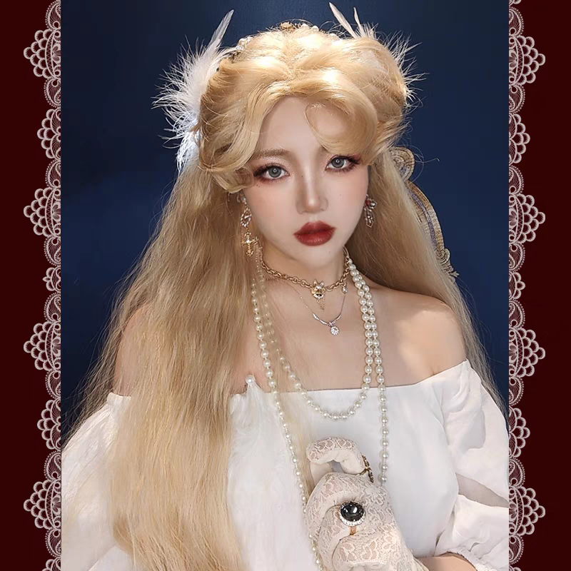 ［王女的下午茶］100CM貴族造型水波紋假髮
