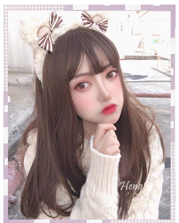 | 糖妹妹 | 日常巧克力色長直假髮