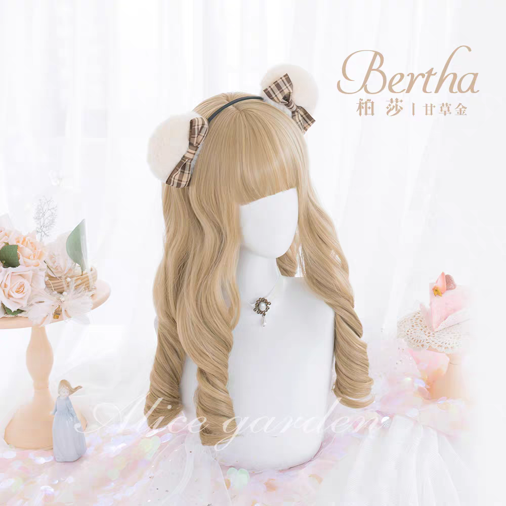 | 柏莎 | 甘草金羅馬卷長卷假髮