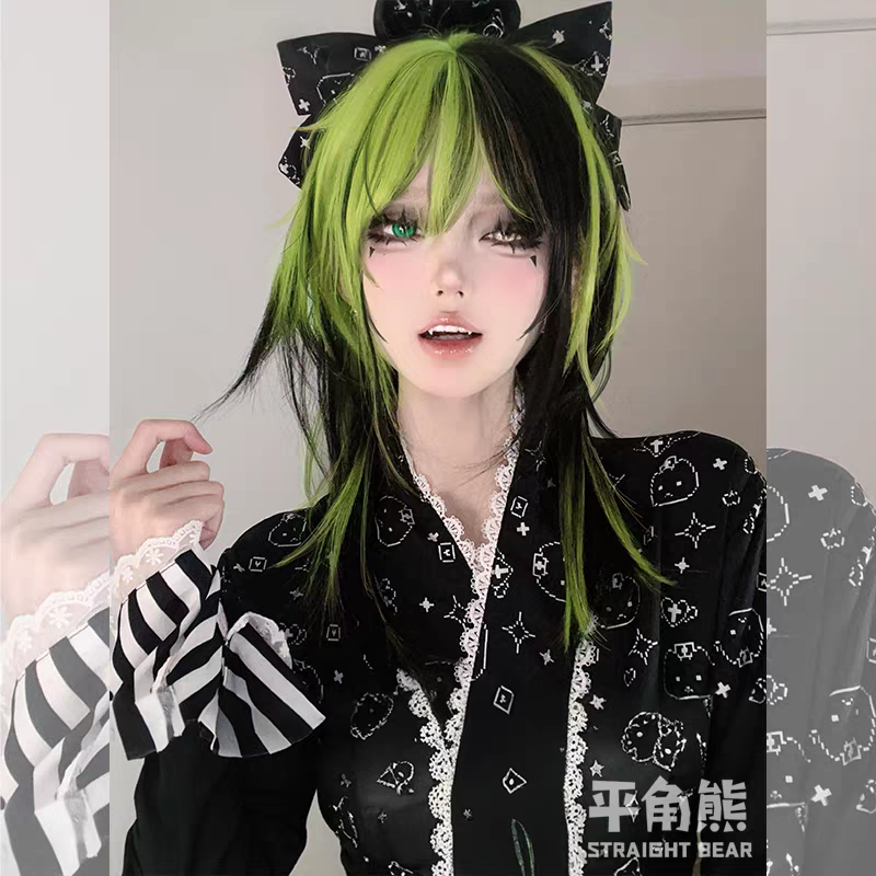 | 春野櫻里 | 亞文化挑染黑綠色長直假髮