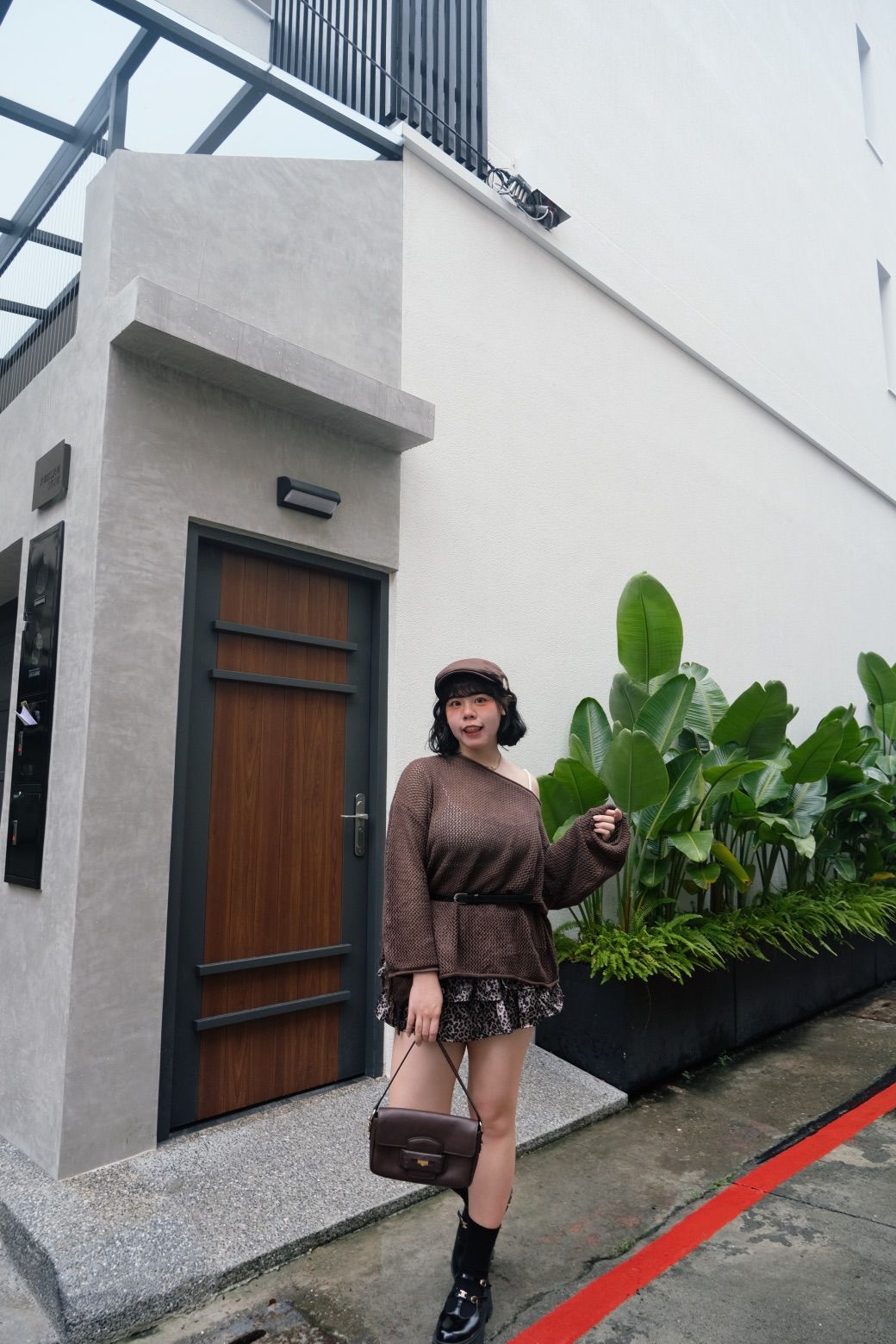 原宿鬆弛感 抽鬚側開衩針織衣