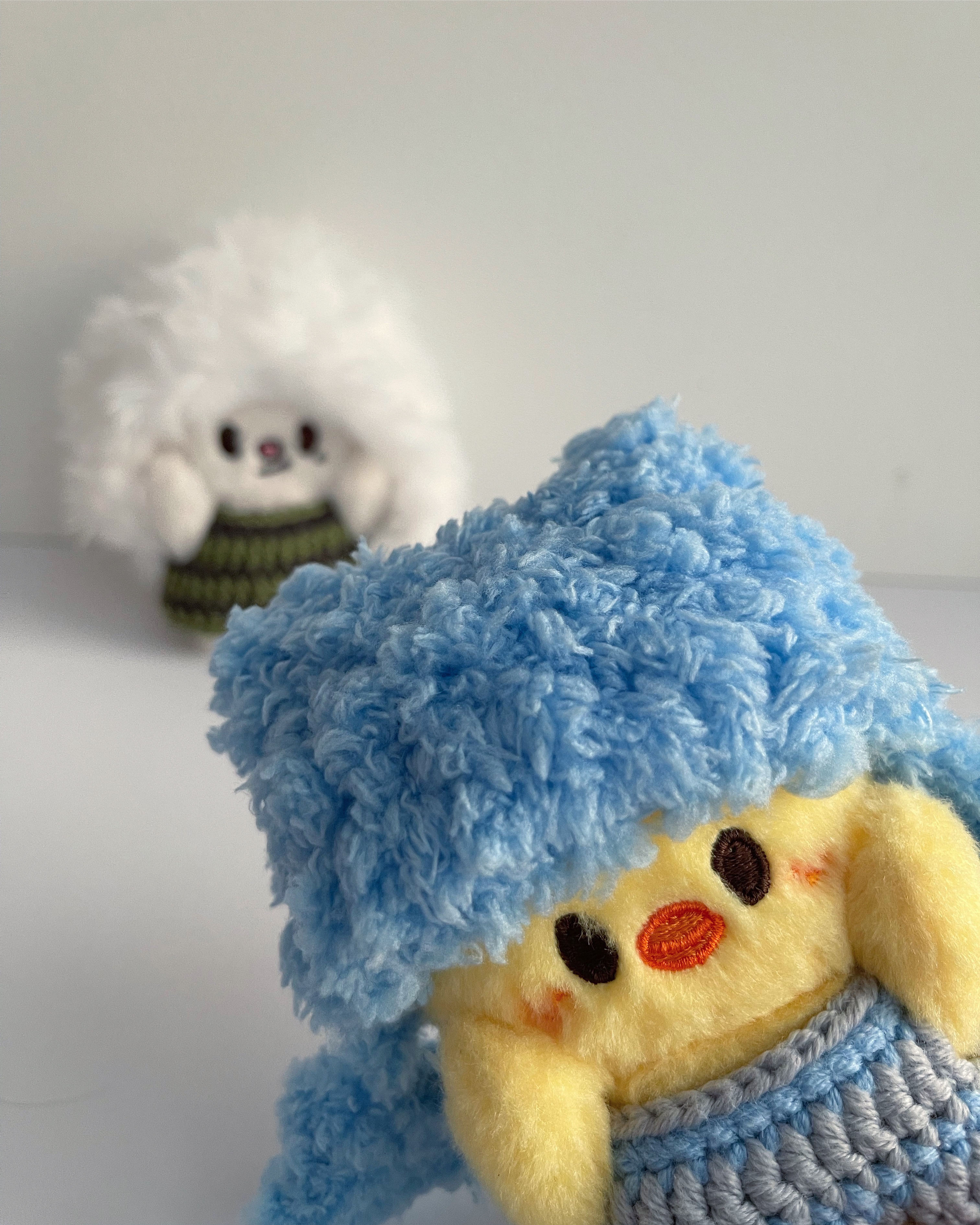 BbokAri藍色星星貓耳帽套裝