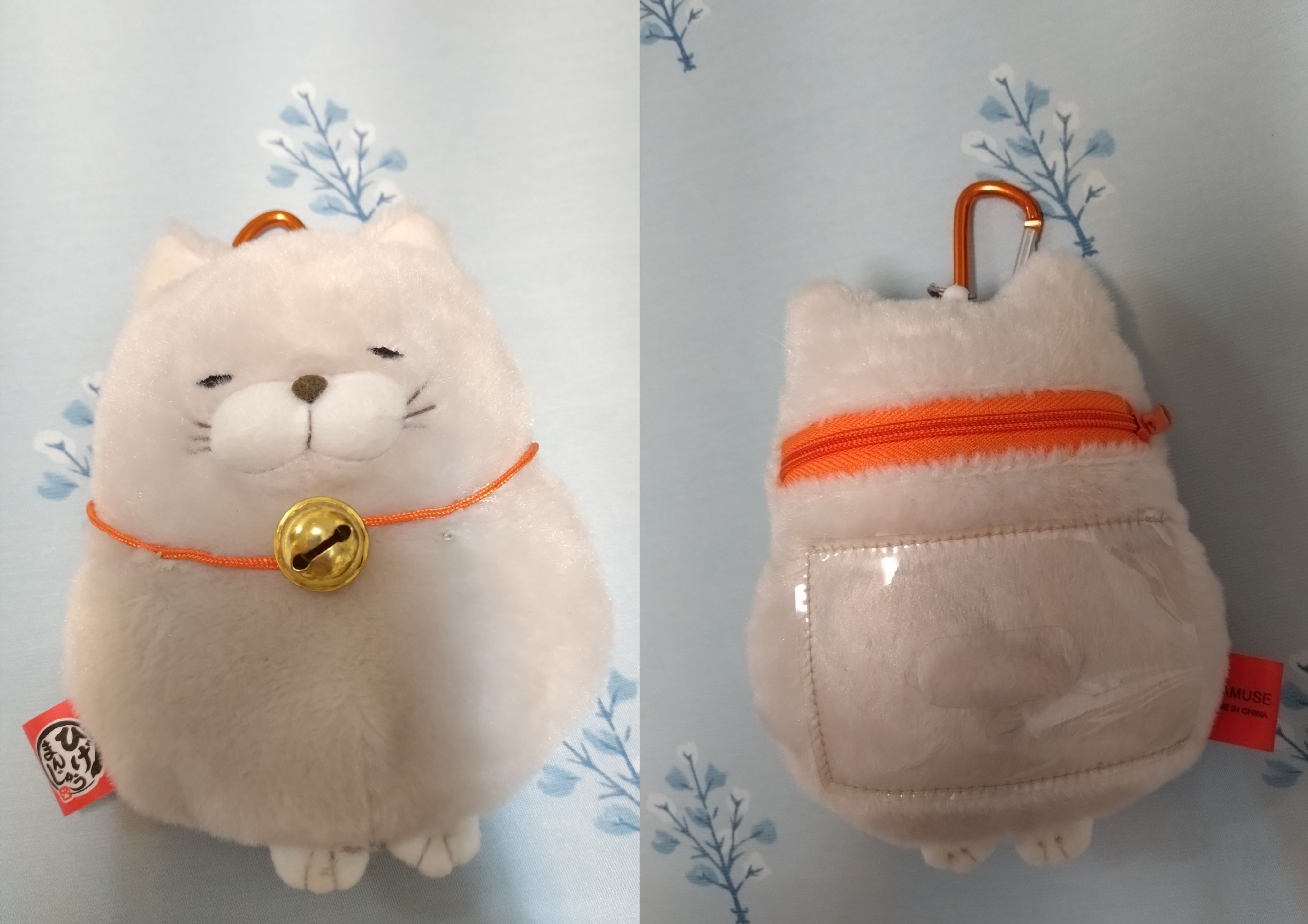 アミューズ AMUSE 伸縮票卡夾零錢包 ひげまんじゅうリールポーチ