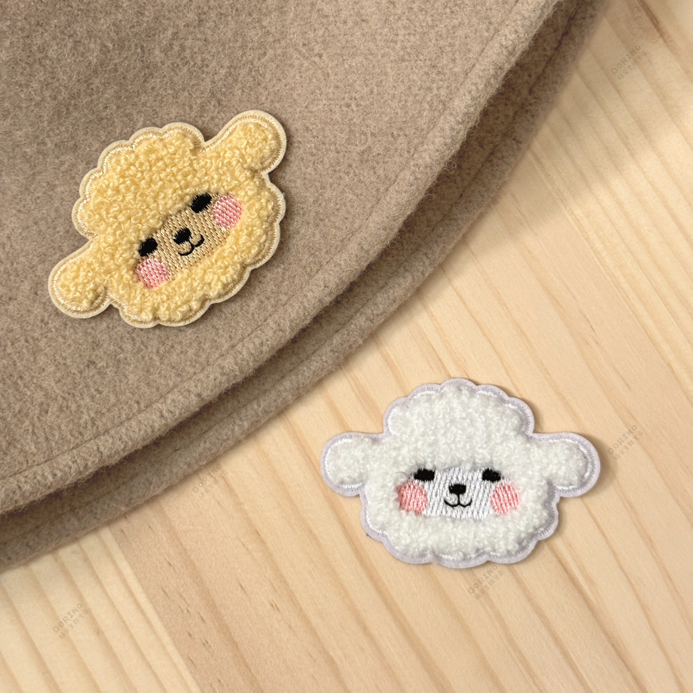 羊的刺繡布貼｜自黏刺繡貼｜可縫可黏