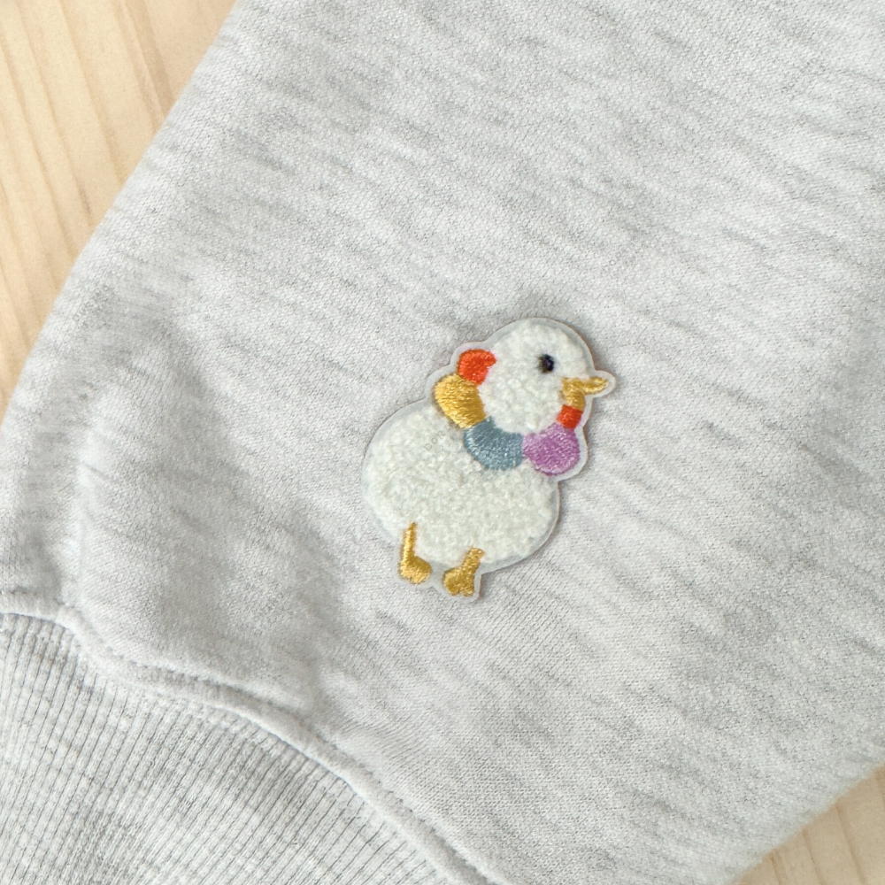 白鵝的刺繡布貼｜自黏刺繡貼｜可縫可黏