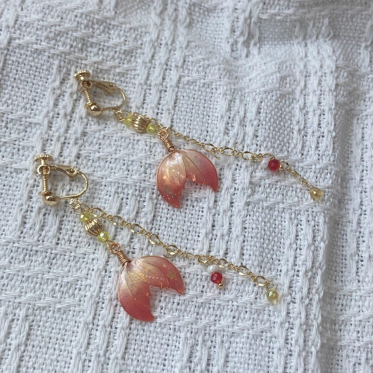 魚尾耳環（小）