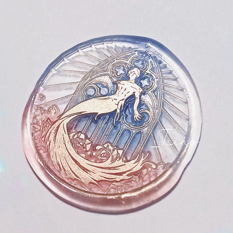 34.手作火漆蠟印章頭