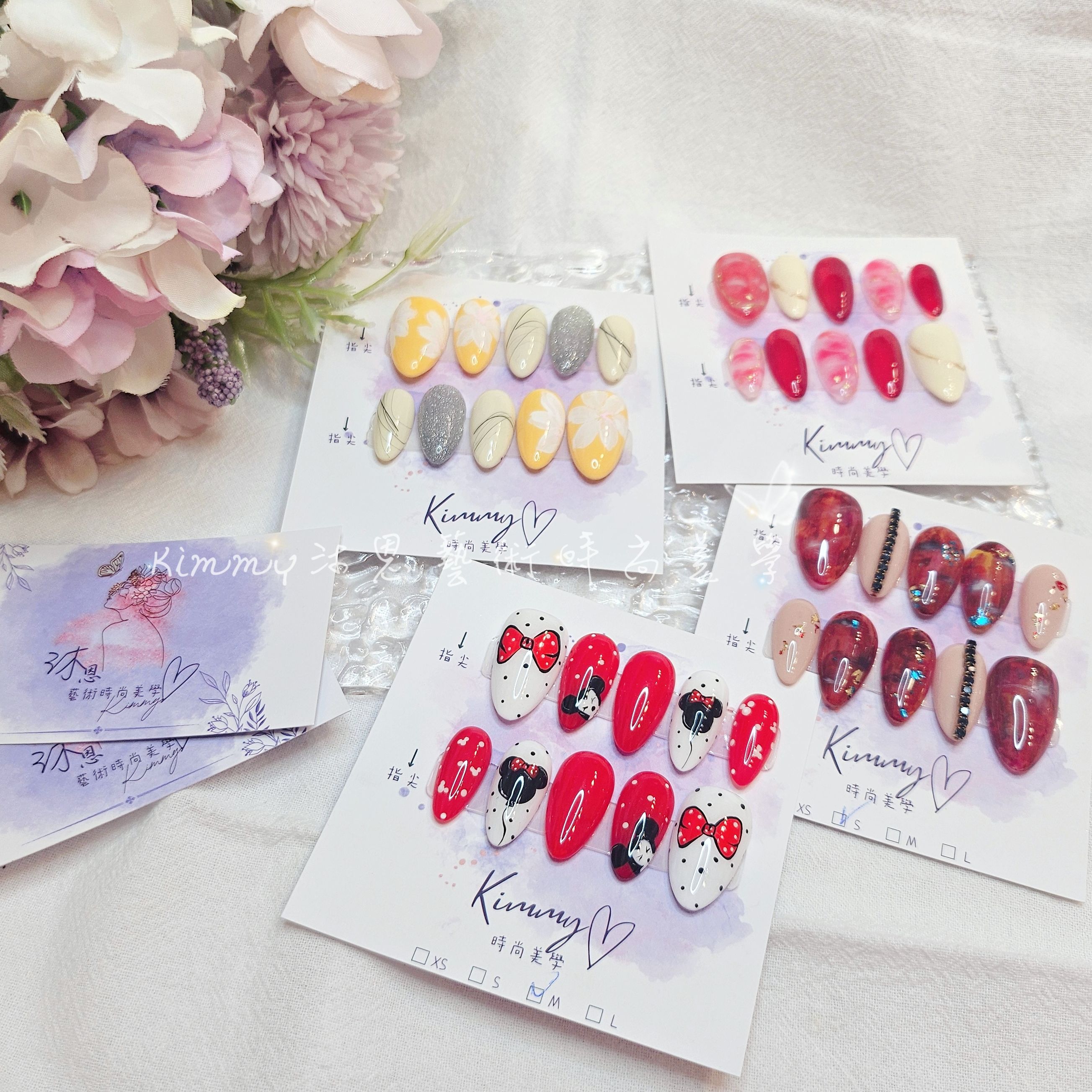 穿戴甲 杏仁甲款式