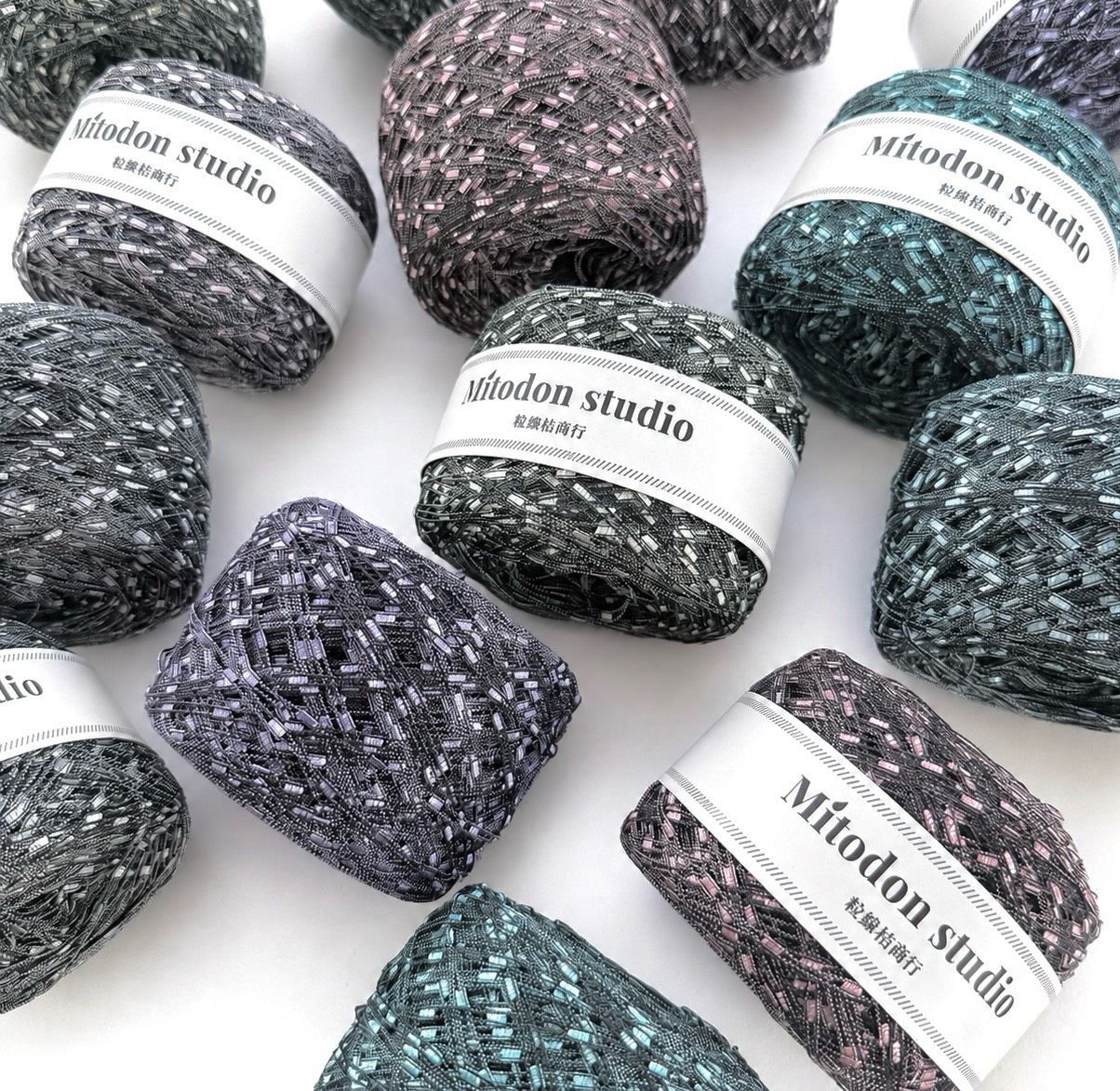 《粒線桔》七夕限定 七色鵲橋 階梯紗 Ladder Yarn 台灣製 花式紗 編織線 鉤針 毛線 DIY 包包編織