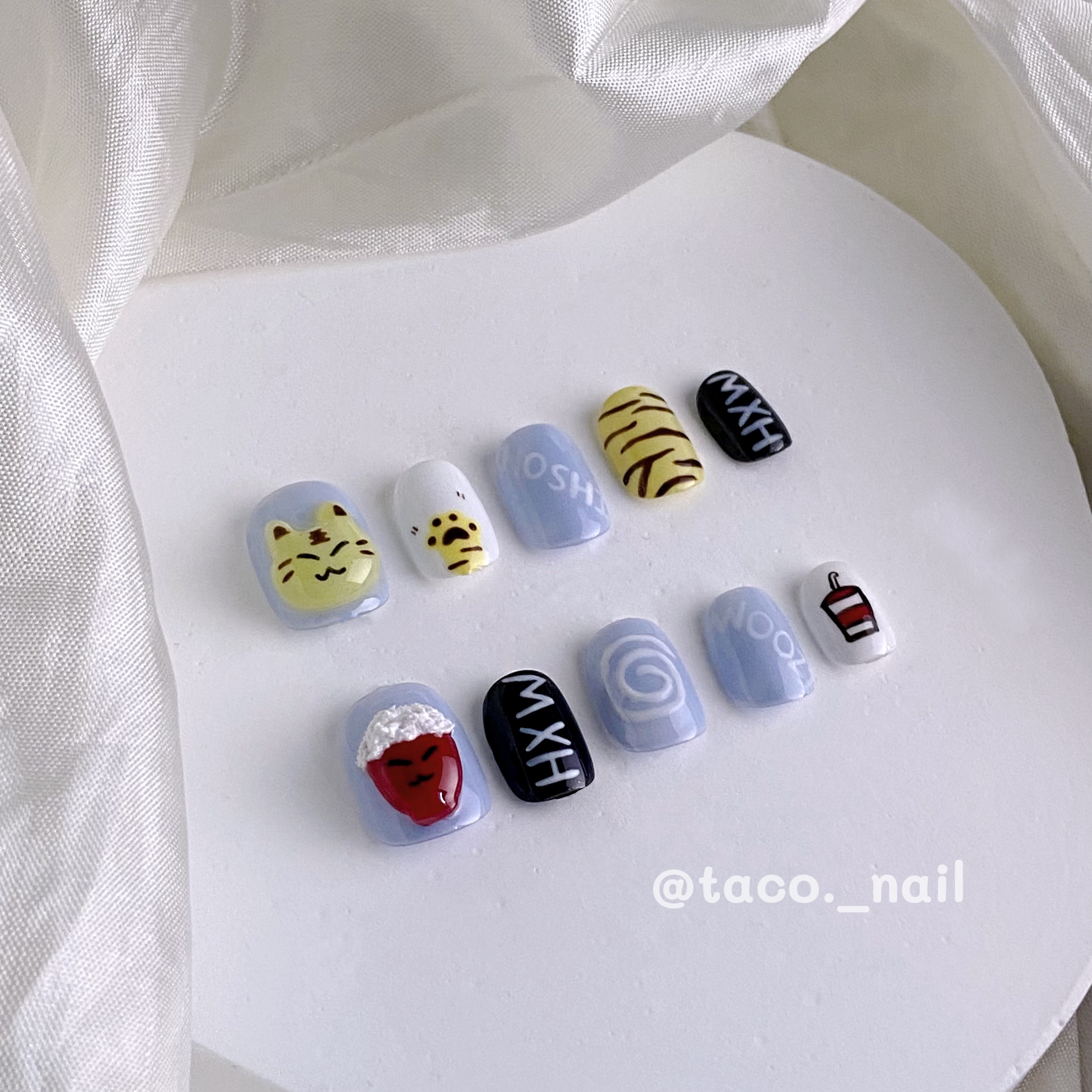 🌮️𝐓𝐀𝐂𝐎’𝐒 𝐍𝐀𝐈𝐋 塔可穿戴甲🌮️K-pop系列/豪雨HXW應援甲1