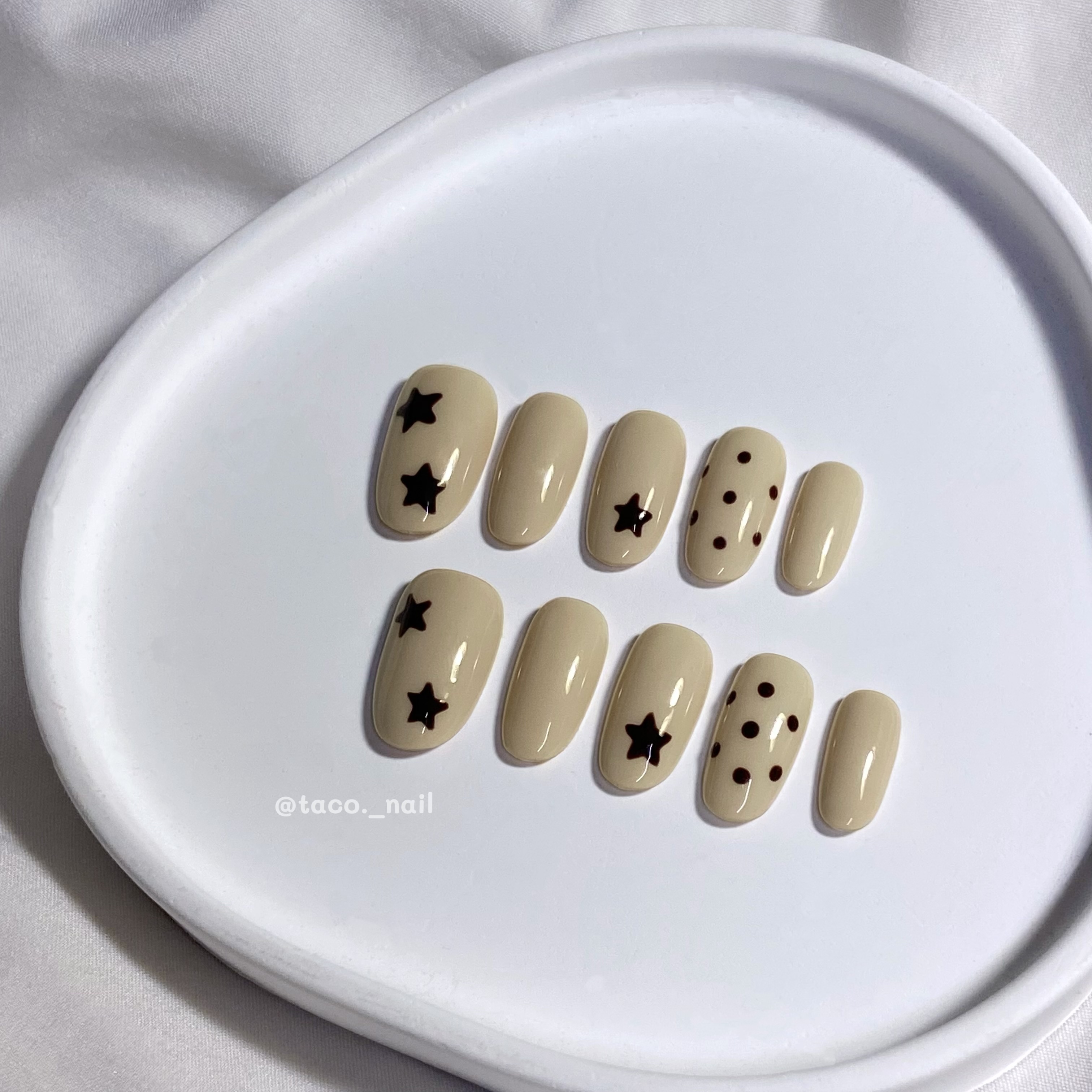 🌮️𝐓𝐀𝐂𝐎’𝐒 𝐍𝐀𝐈𝐋 塔可穿戴甲🌮️焦糖布丁