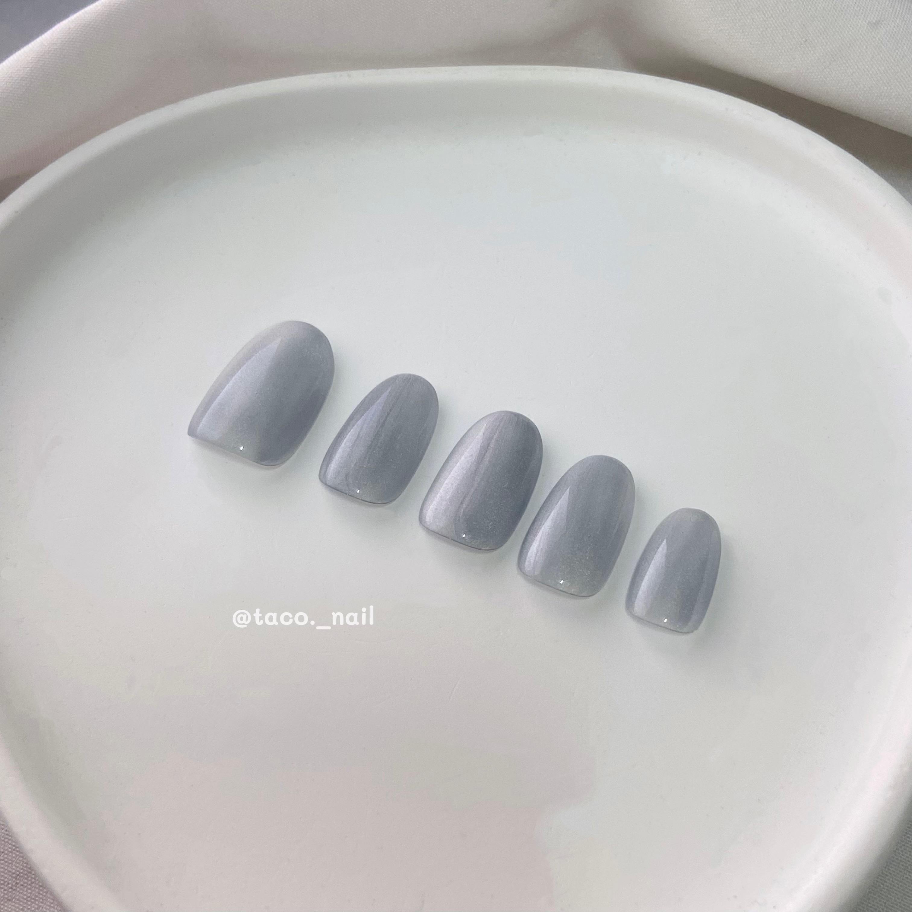 🌮️𝐓𝐀𝐂𝐎’𝐒 𝐍𝐀𝐈𝐋 塔可穿戴甲🌮️靜謐藍貓眼（寬光貓眼）