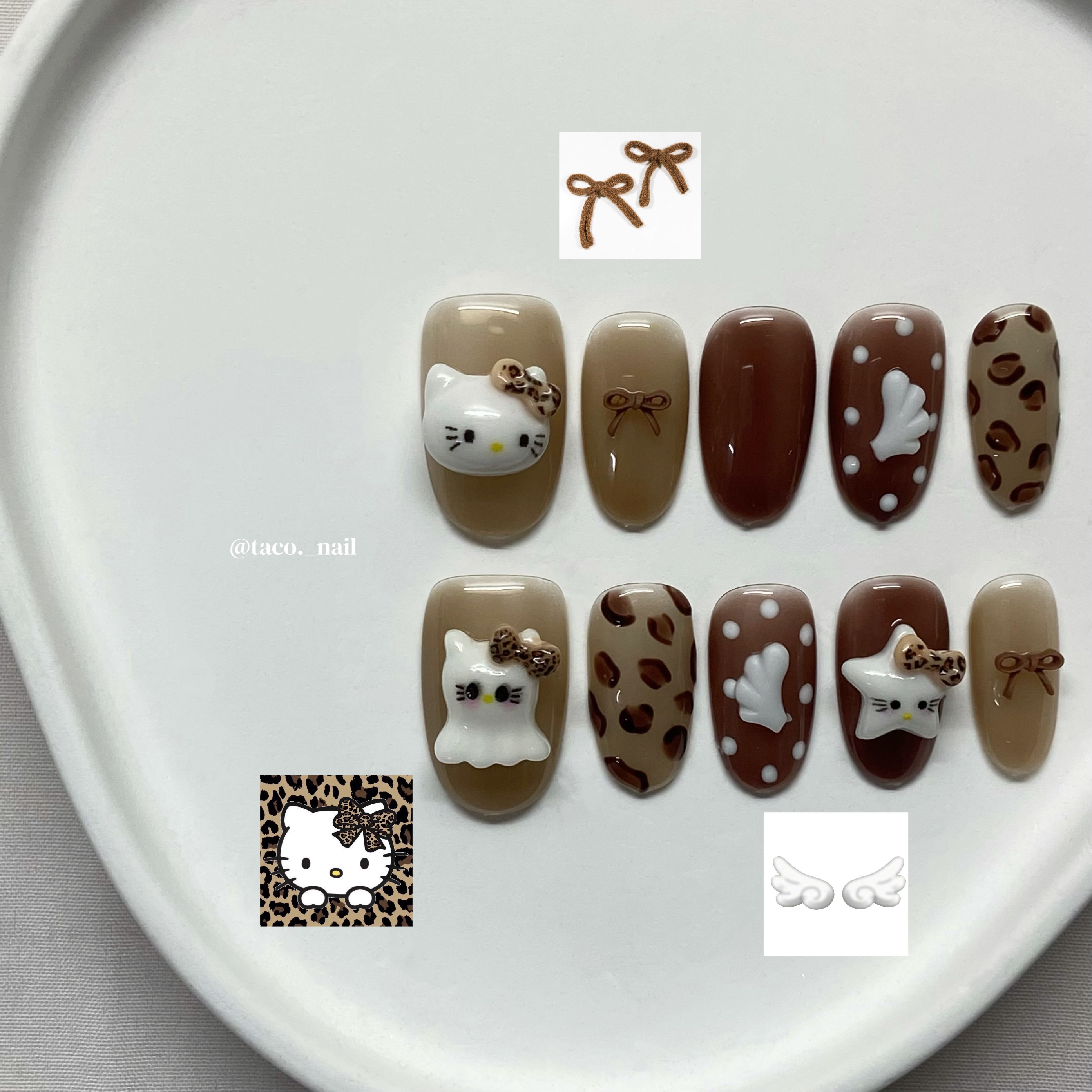 🌮️𝐓𝐀𝐂𝐎’𝐒 𝐍𝐀𝐈𝐋 塔可穿戴甲🌮️豹紋貓