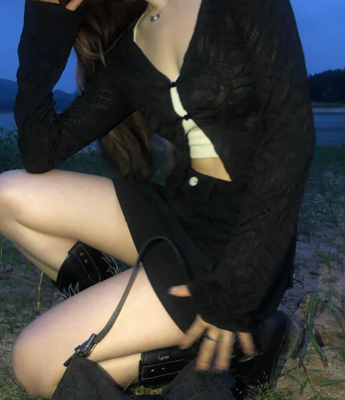 ason MIKA CARDIGAN / BLACK