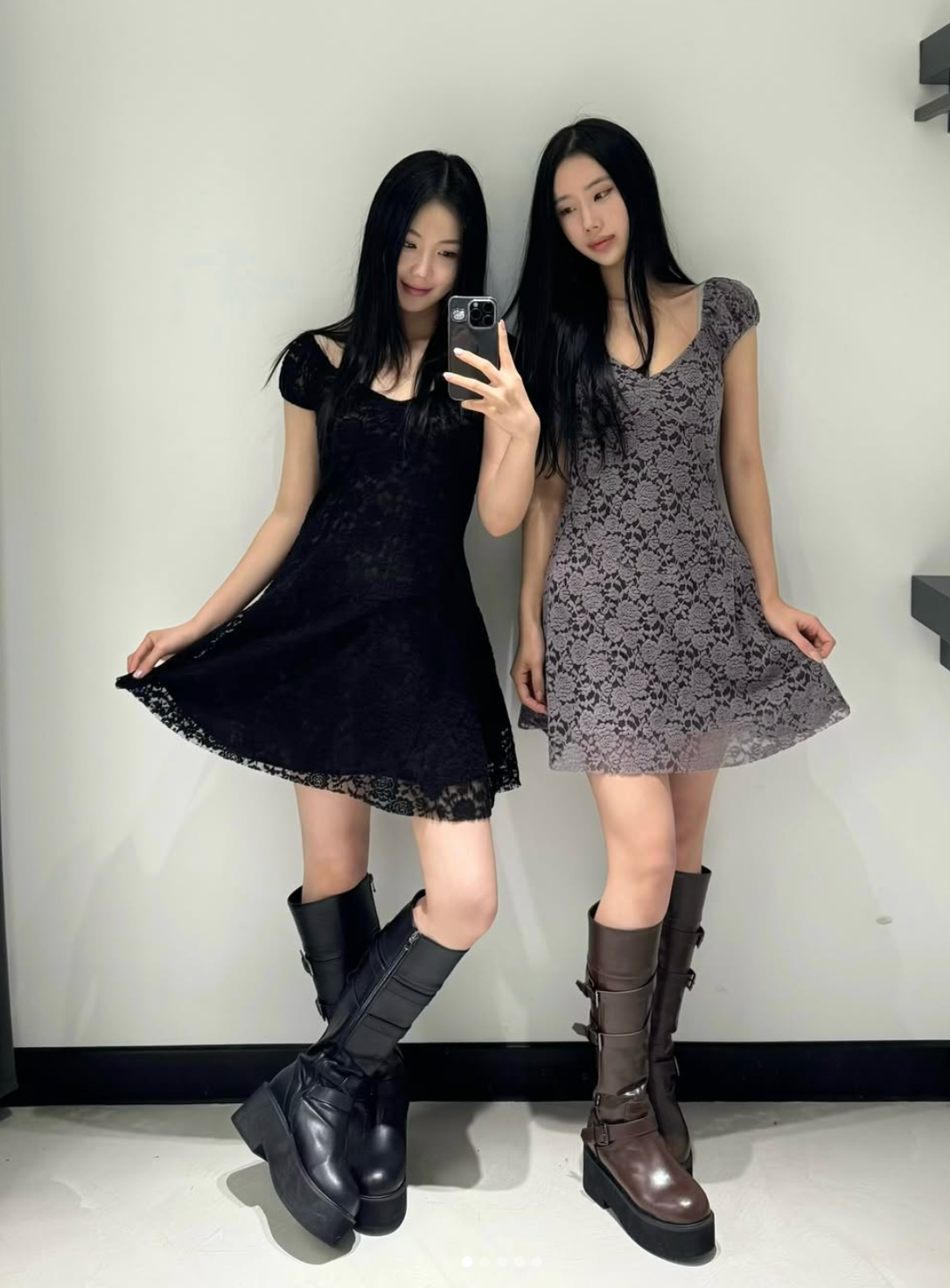 ason FLORA LACE PUFF DRESS