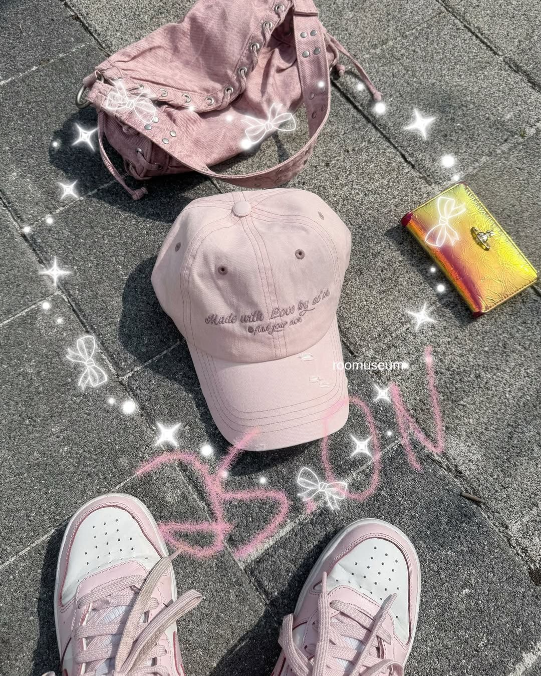 ason LOVE BALL CAP / PINK
