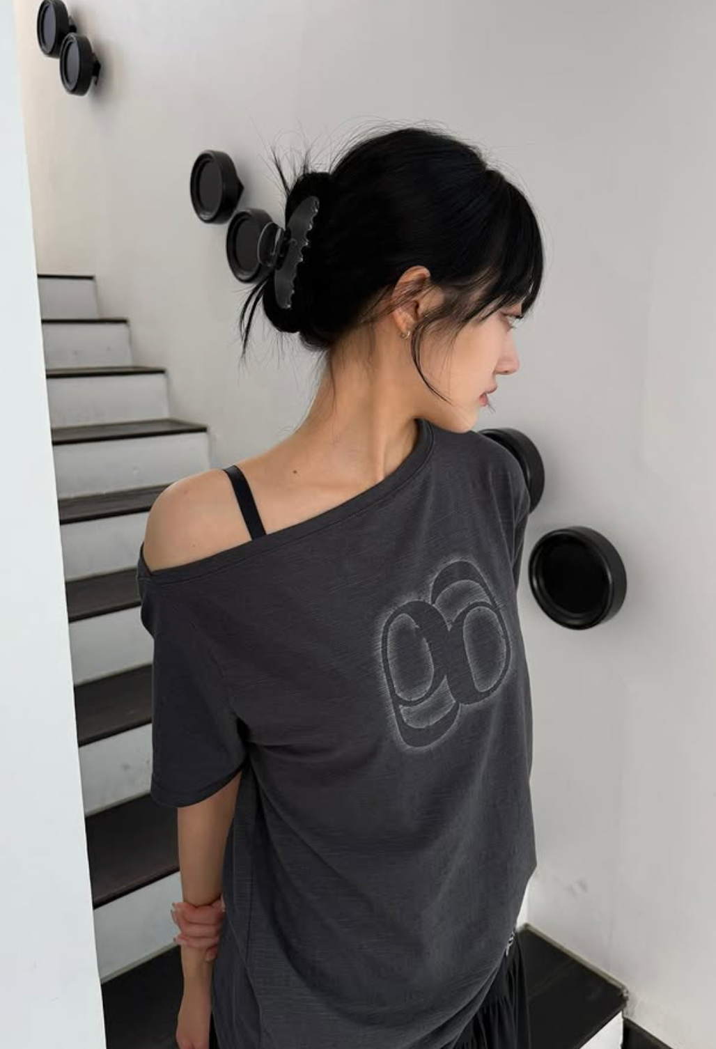 ason KIKI BOXY SHIRRING TEE
