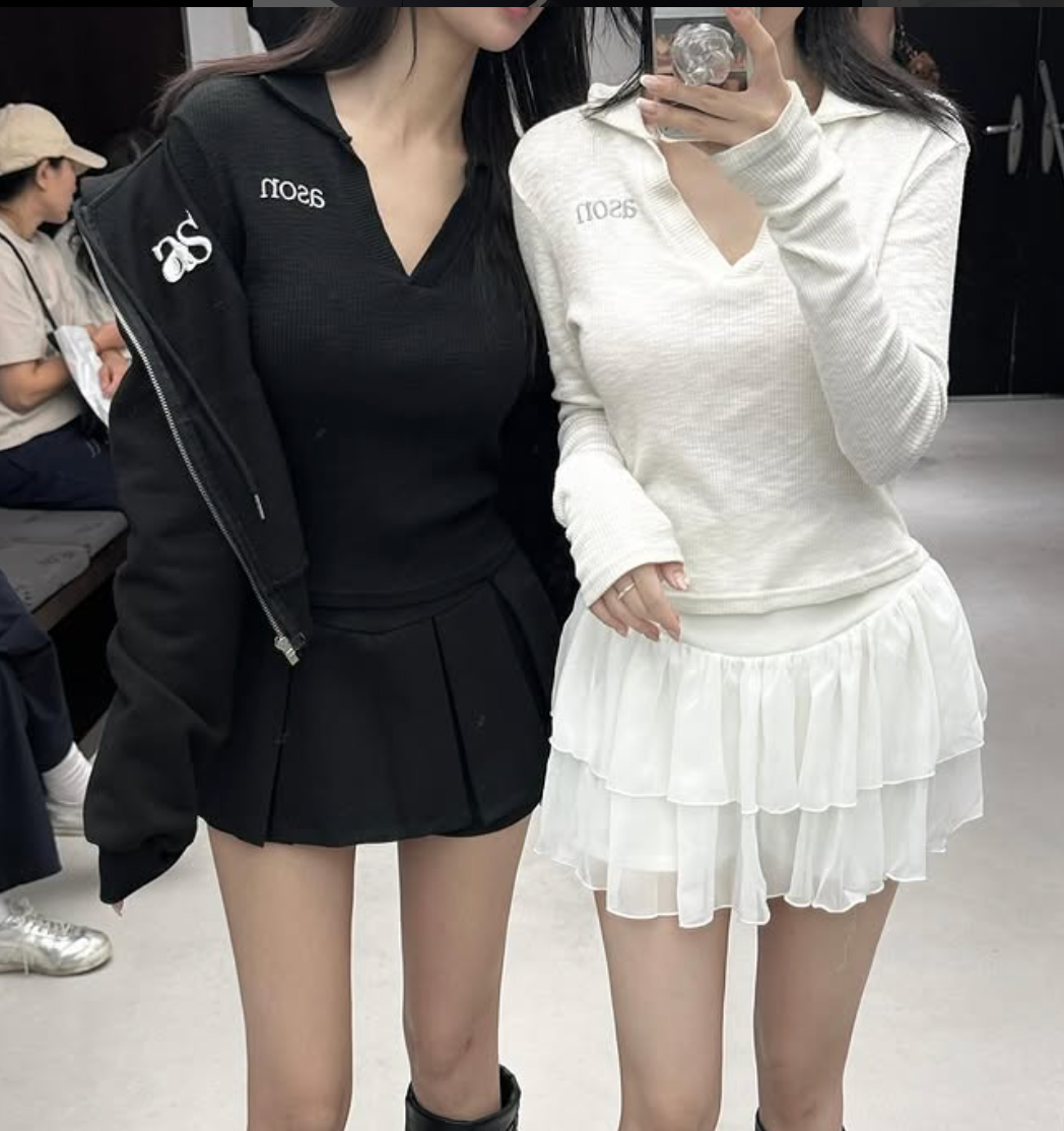 ason IVY COLLAR LONG SLEEVE