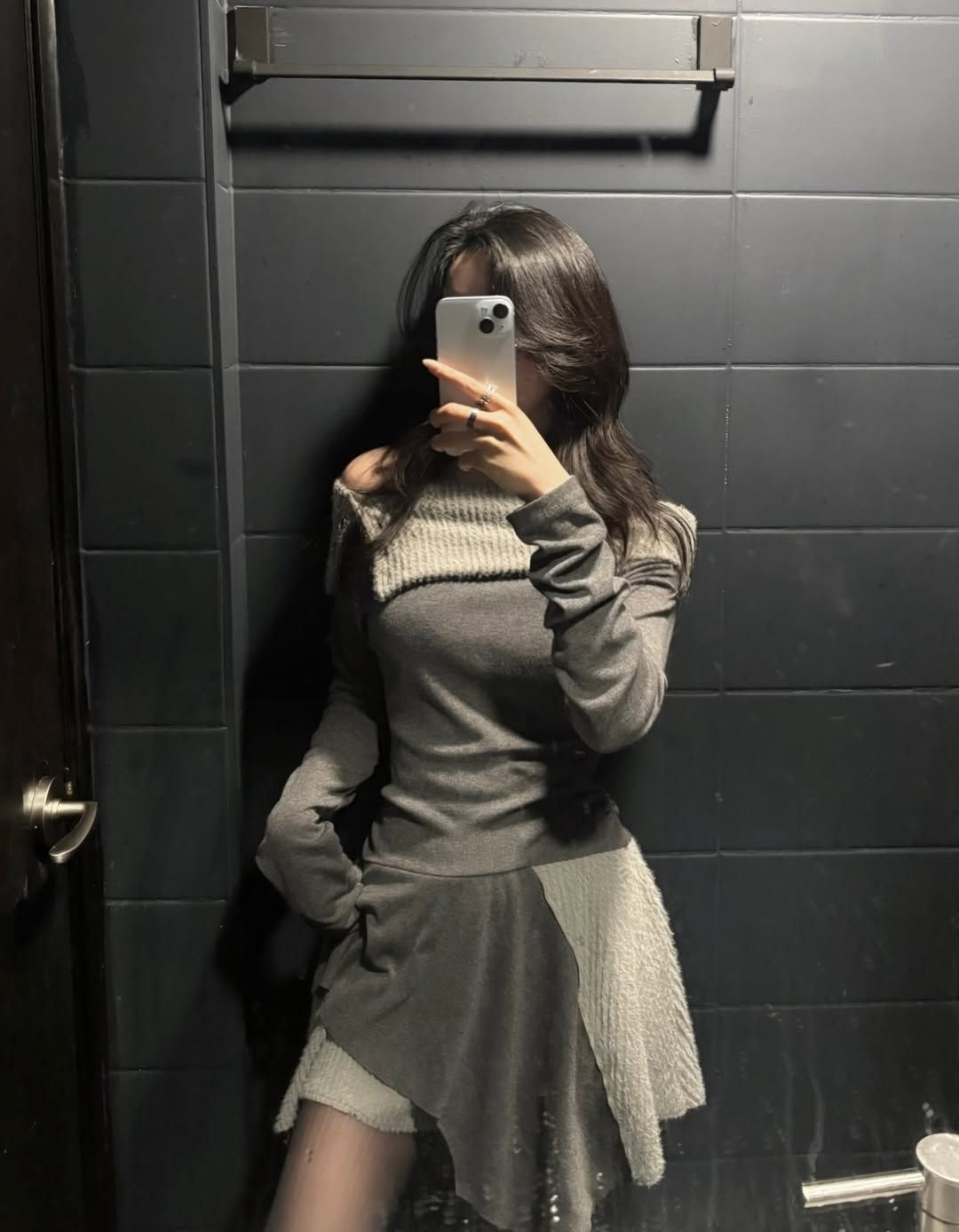 ason FAYE OFF-SHOULDER DRESS