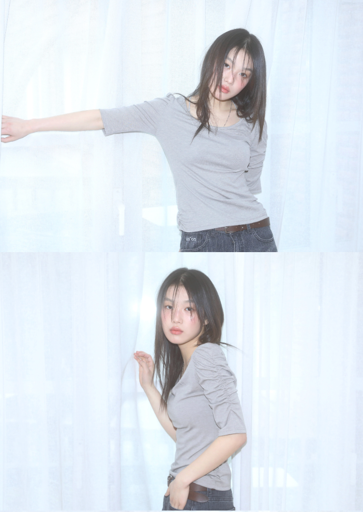 ason CRINKLE PUFF TEE