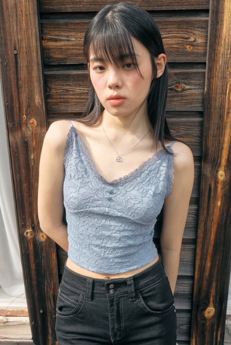 ason TULI LACE SLEEVELESS