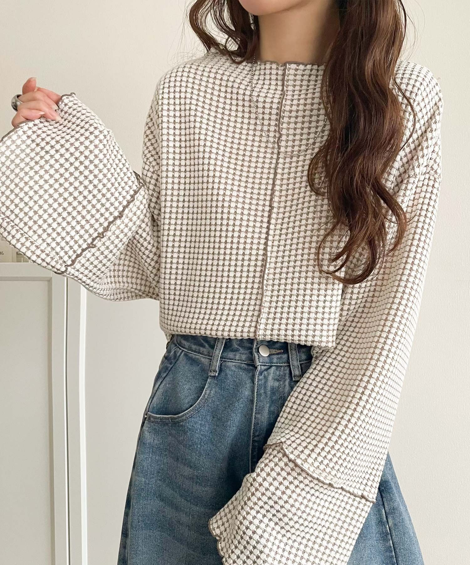 2911 華夫格紋套頭衫