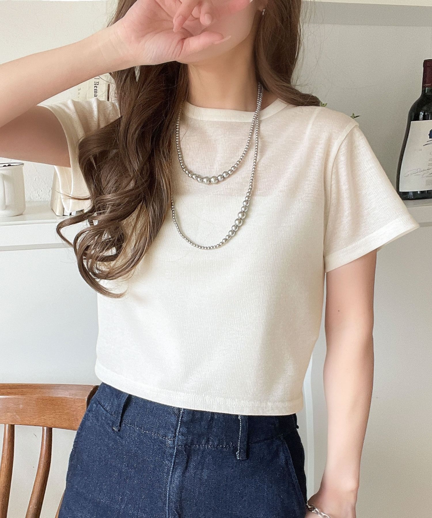 2921 閃光質感短款上衣