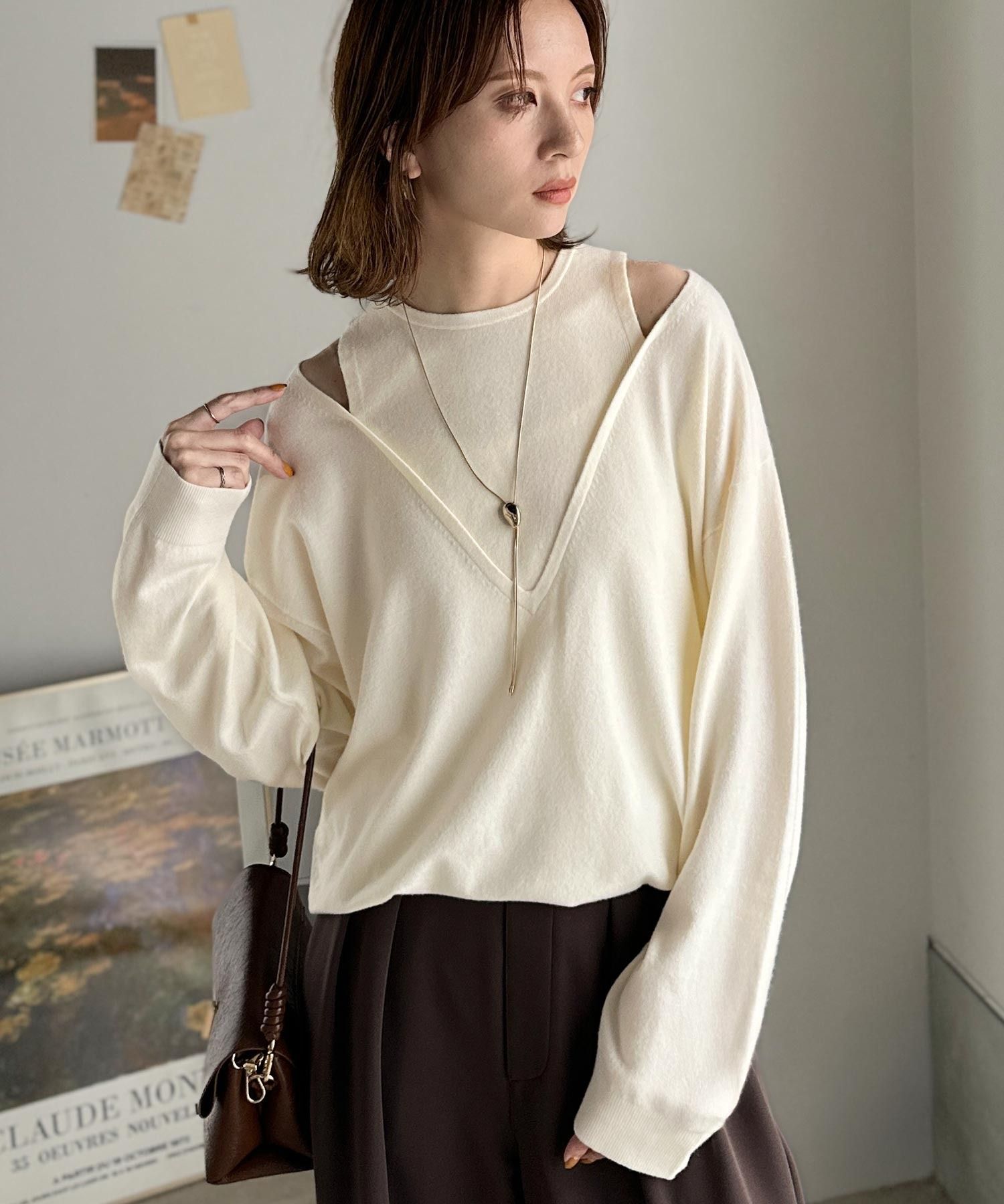 2982 疊穿式針織上衣