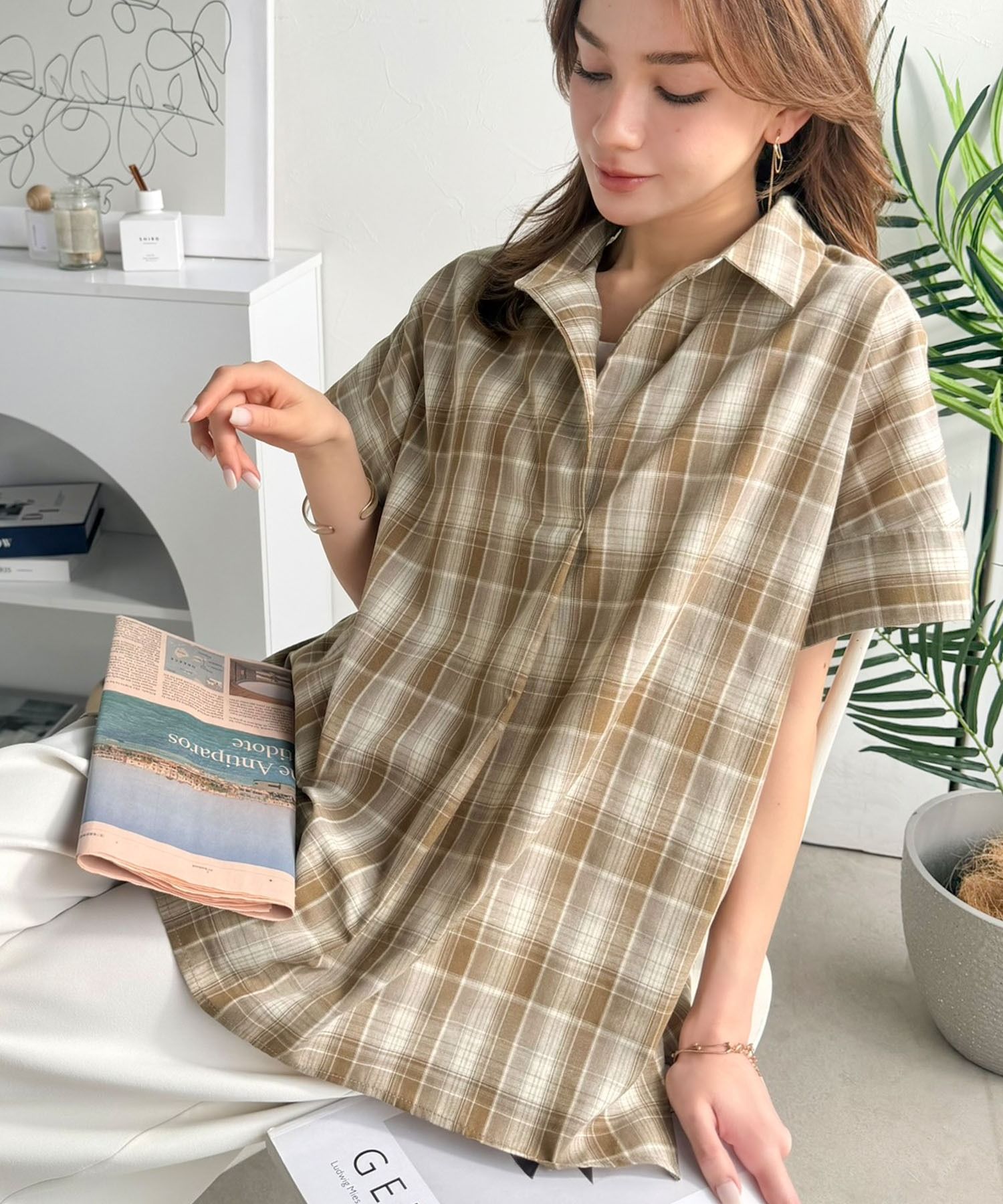 3272 輕盈薄紗襯衫