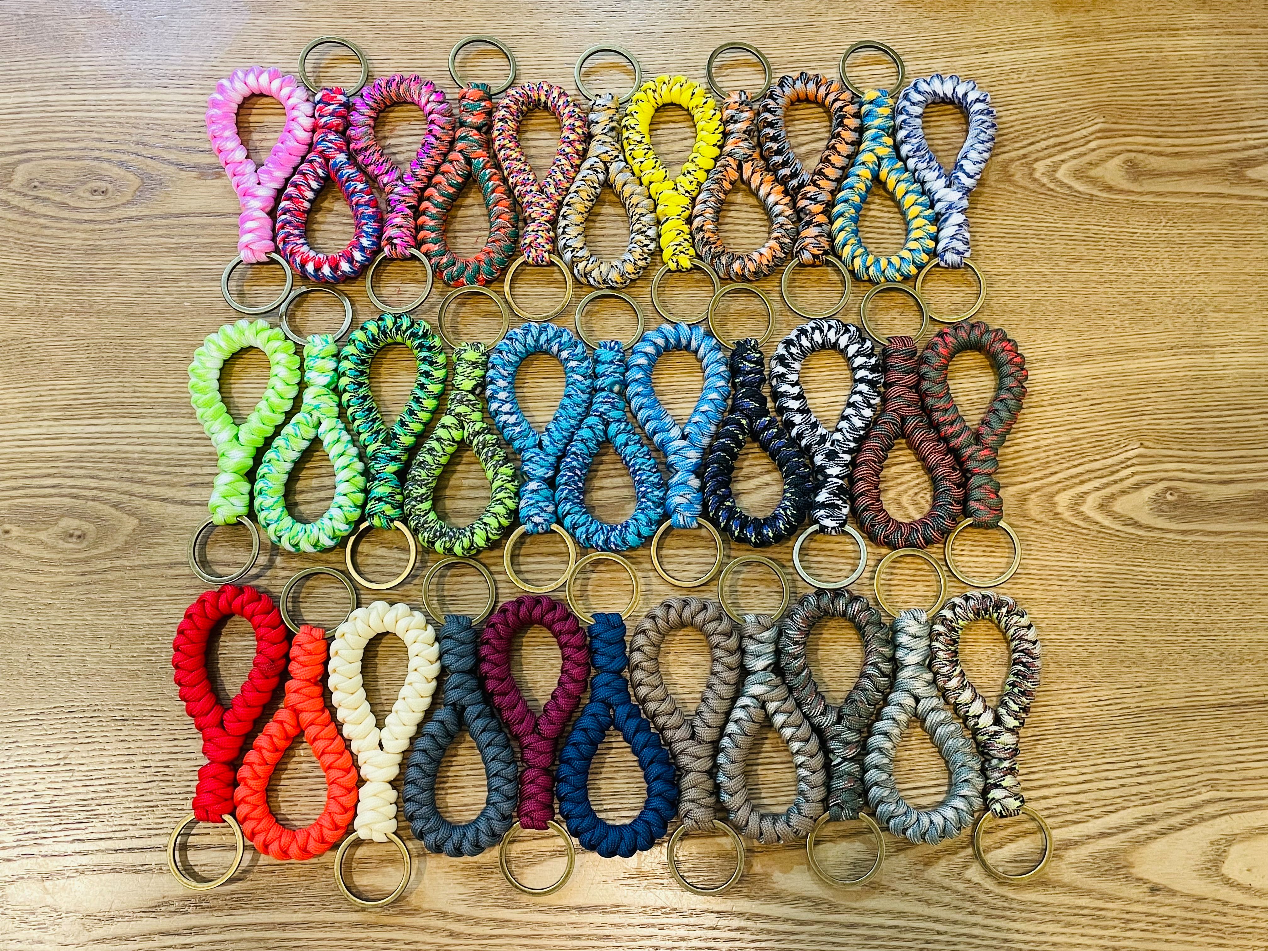 「迷你粗礦風」手作傘繩鑰匙圈