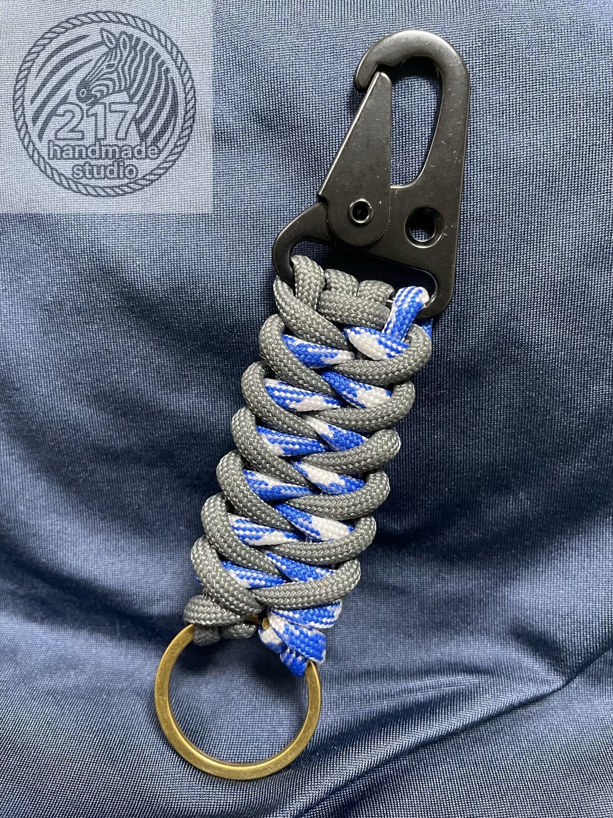 傘繩吊飾鑰匙圈（龍骨編）