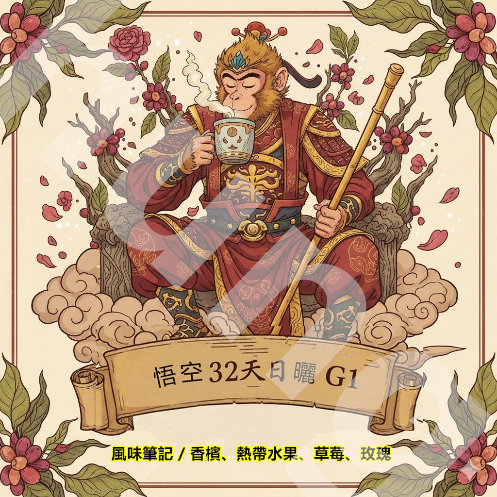 衣索比亞 西達摩 櫻桃處理廠 悟空 32天日曬 G1