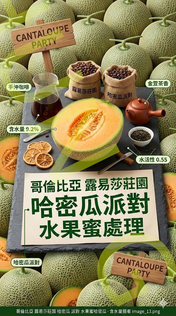 哥倫比亞 安蒂奧基亞省 露易莎莊園 哈密瓜派對 水果蜜處理