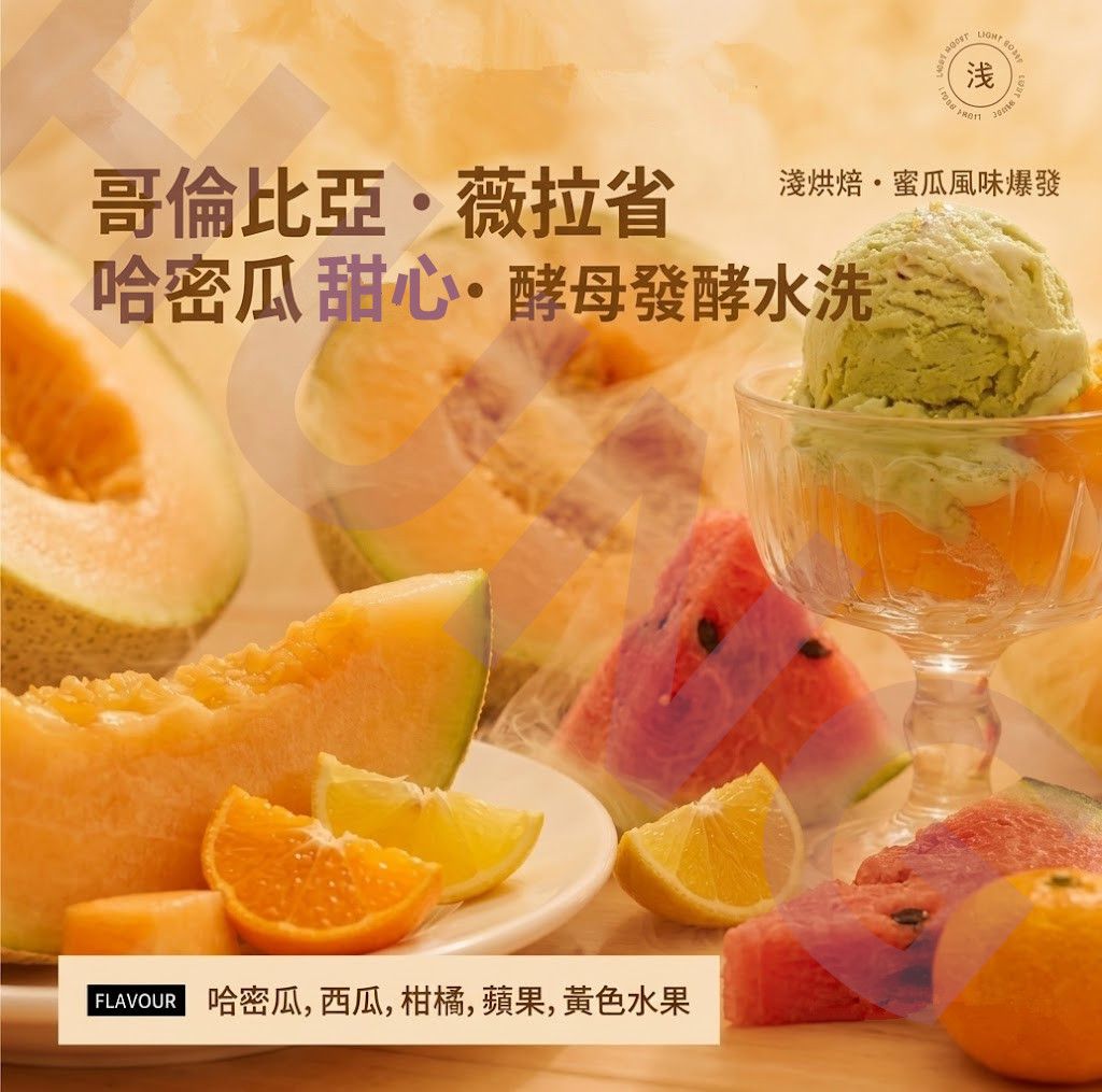 哥倫比亞 薇拉省 哈密瓜甜心 酵母水洗處理-新品