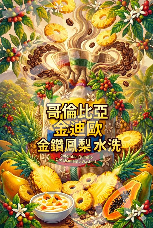 哥倫比亞 金迪歐 金鑽鳳梨 水洗2026